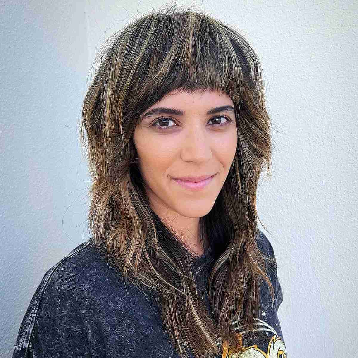 80 Best Medium Shags with Bangs You Can Get Right Now