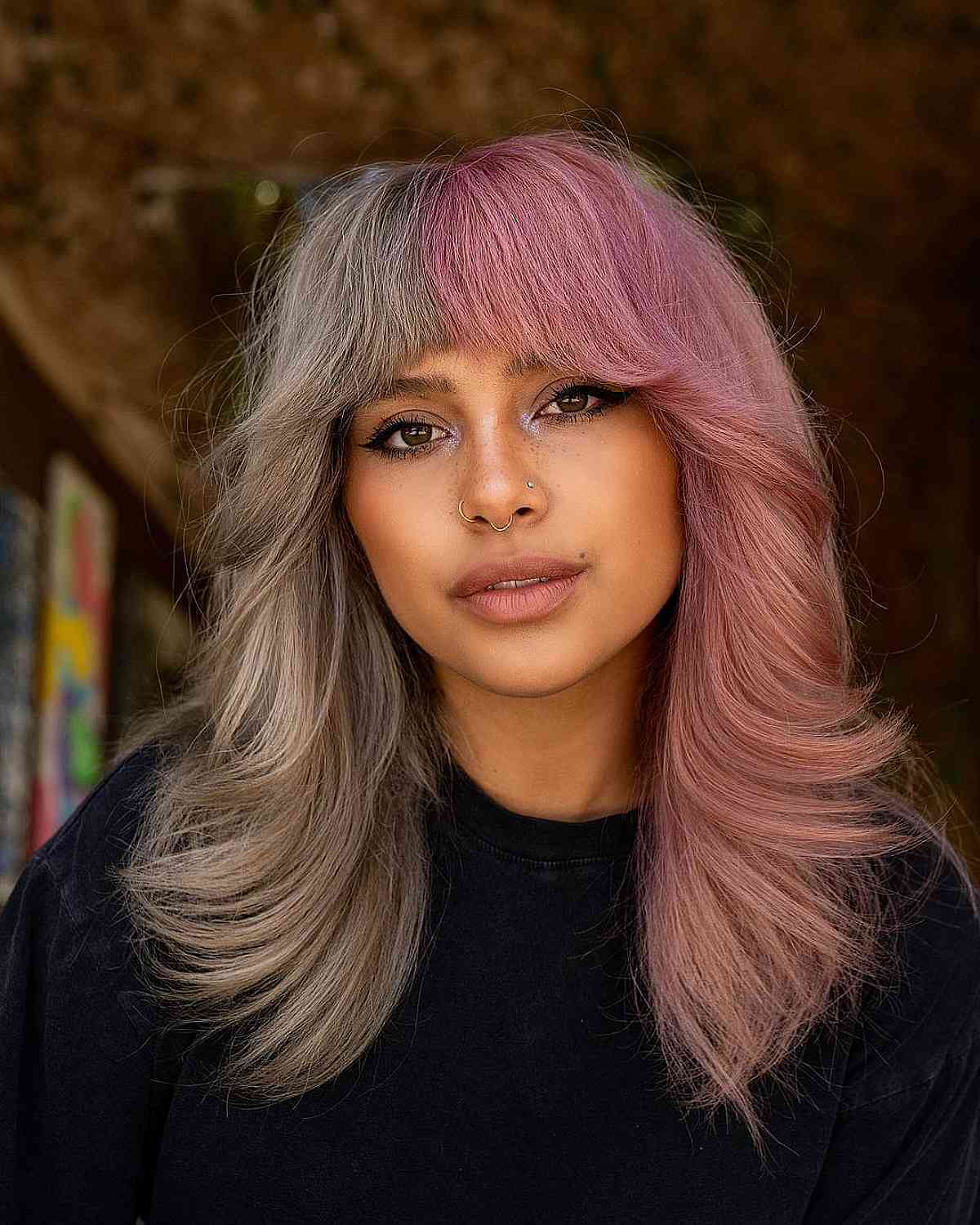 80 Best Medium Shags with Bangs You Can Get Right Now