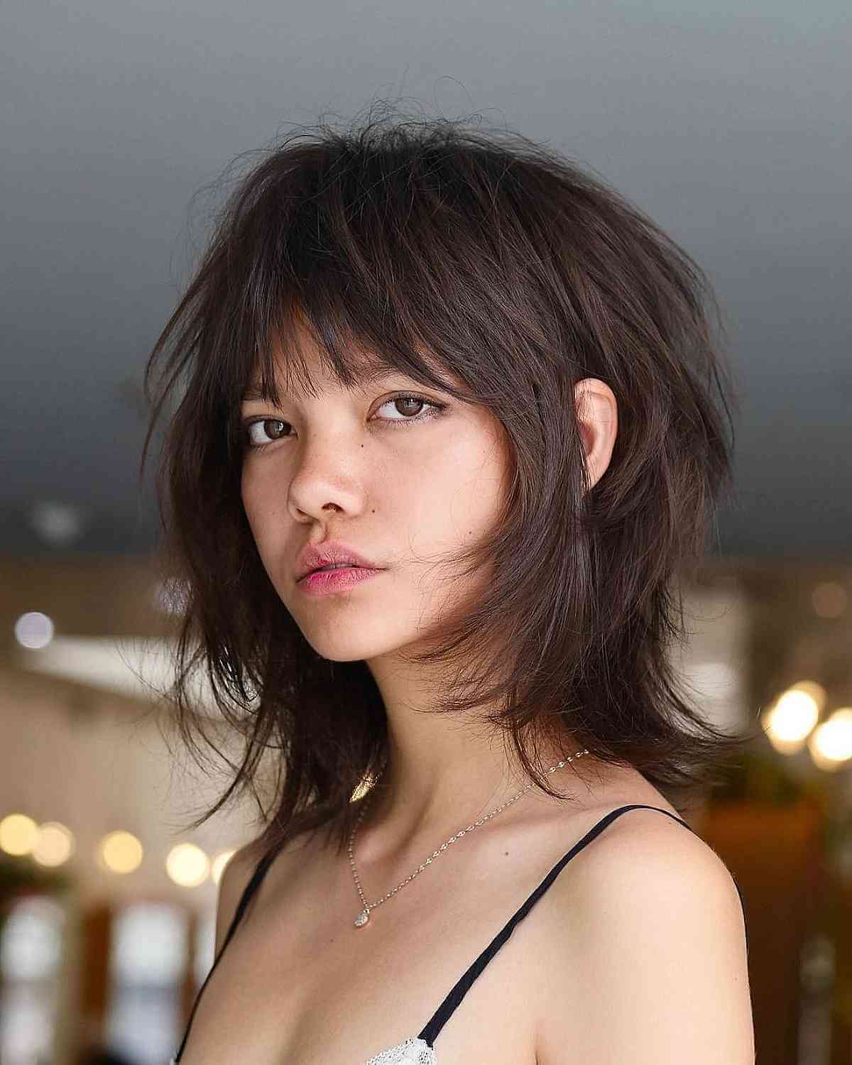 80 Best Medium Shags with Bangs You Can Get Right Now