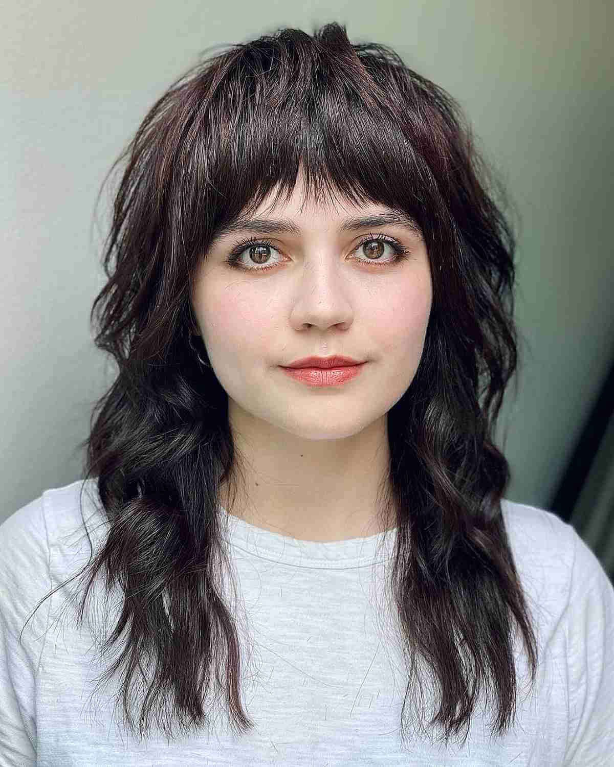 80 Best Medium Shags with Bangs You Can Get Right Now