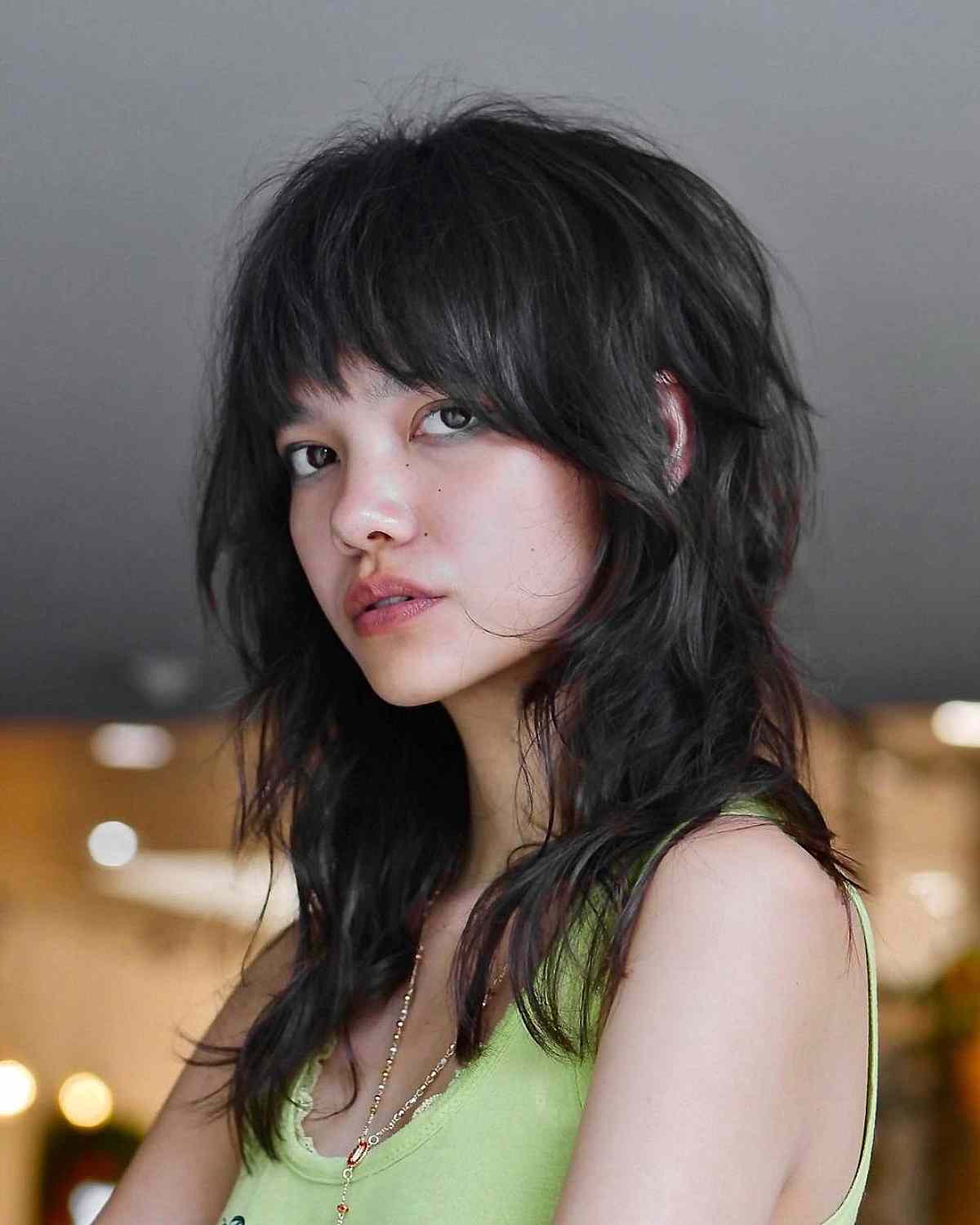80 Best Medium Shags with Bangs You Can Get Right Now