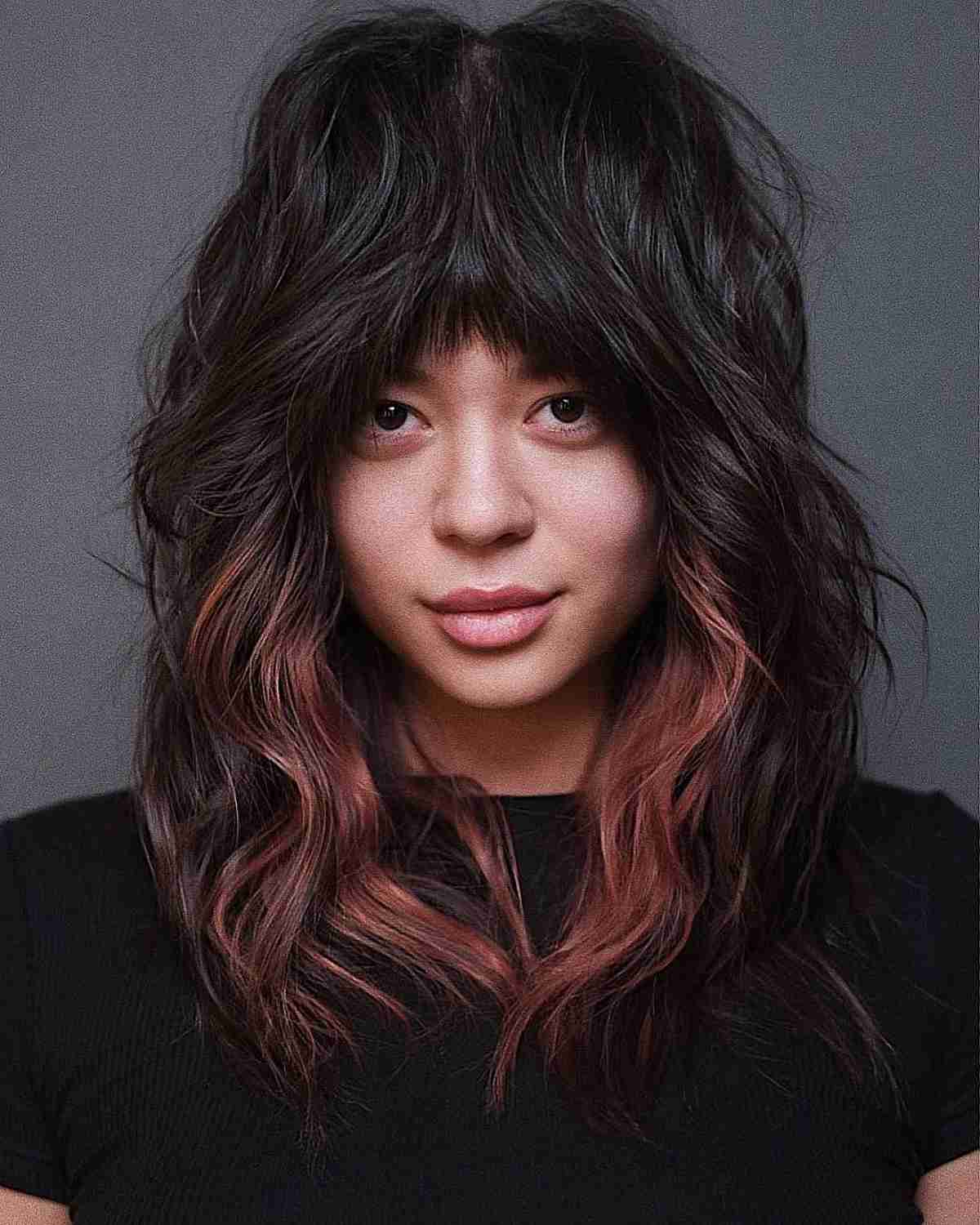 80 Best Medium Shags with Bangs You Can Get Right Now