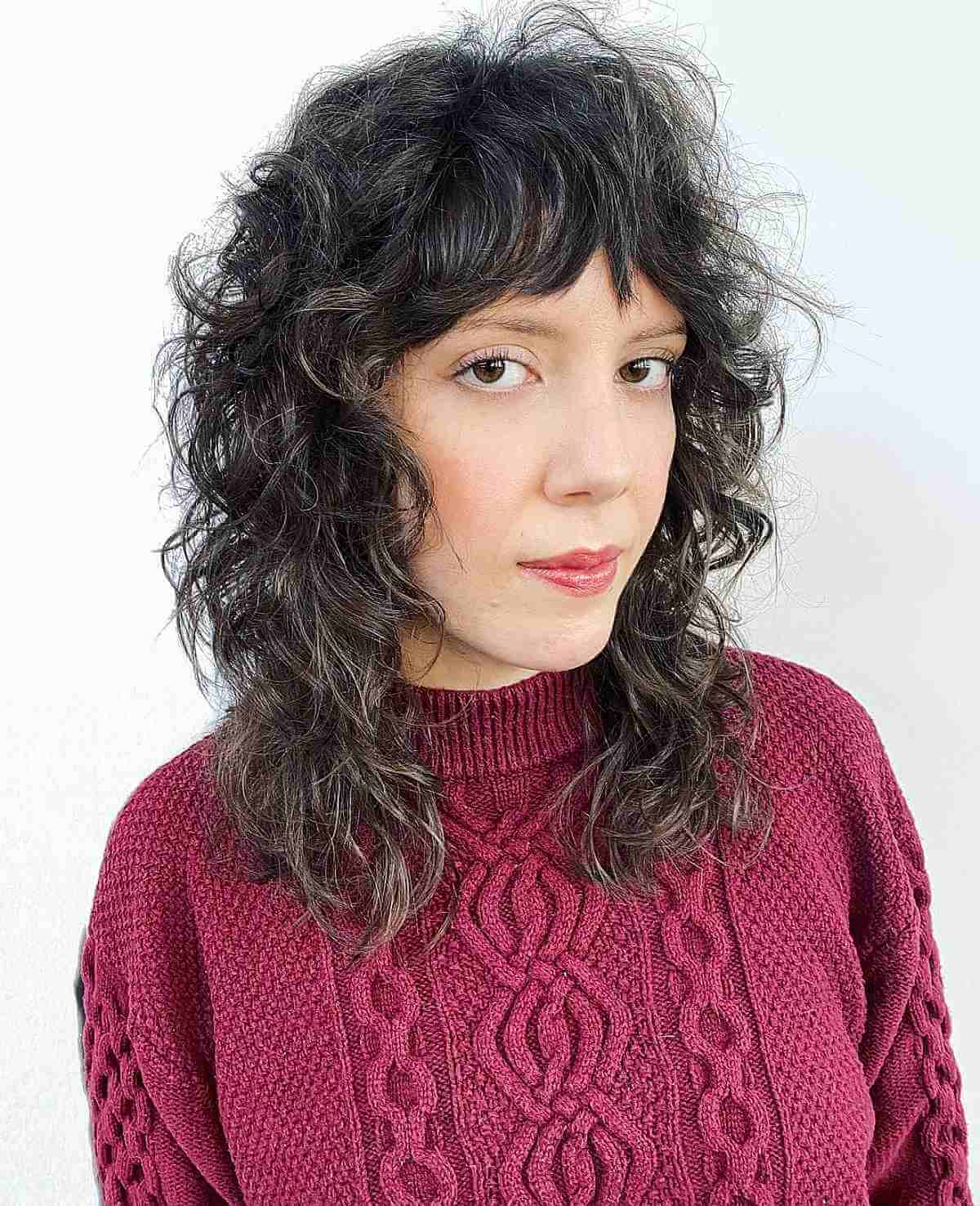 80 Best Medium Shags with Bangs You Can Get Right Now