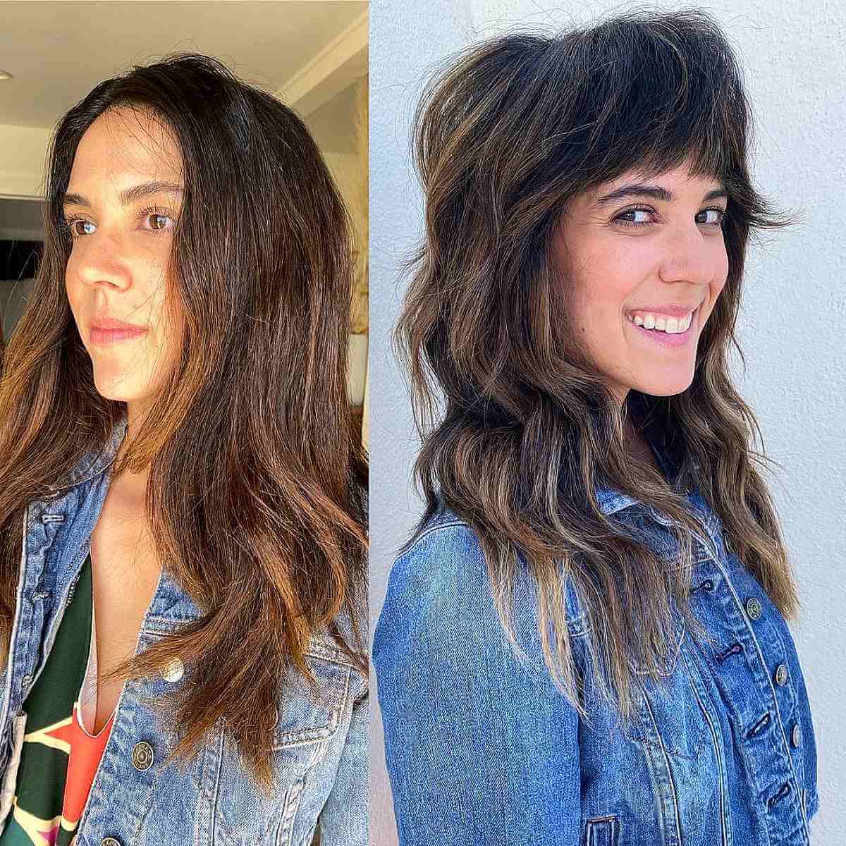 80 Best Medium Shags with Bangs You Can Get Right Now