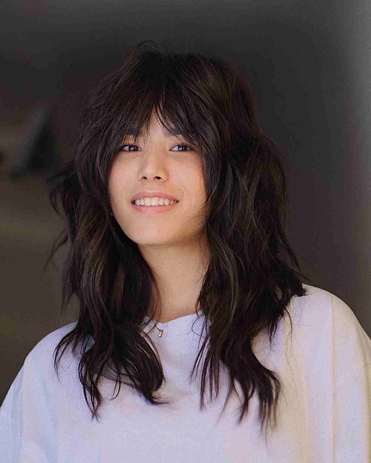 80 Best Medium Shags with Bangs You Can Get Right Now