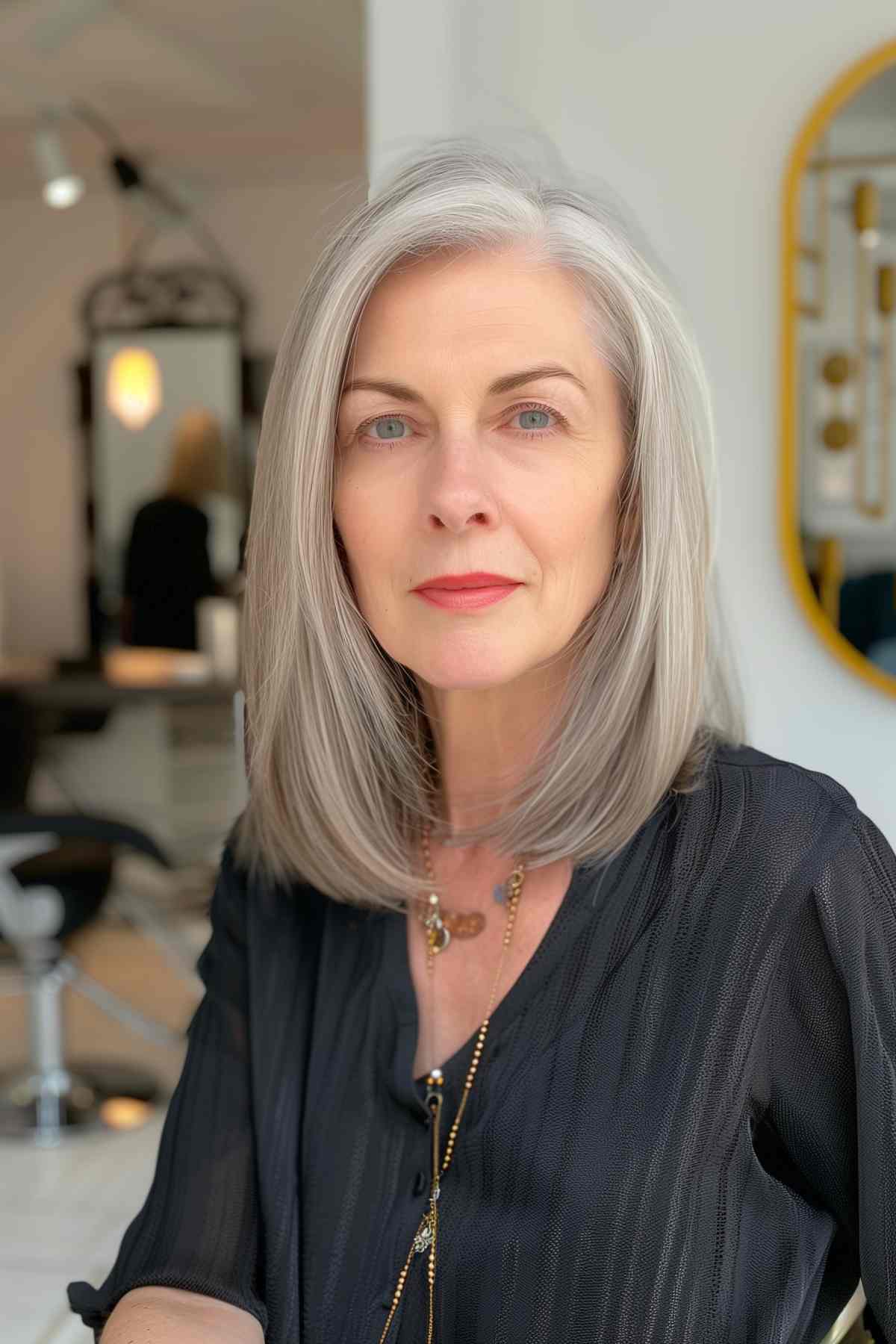 25 Chic Medium-Length Hairstyles Older Women Can Absolutely Pull-Off This 2025