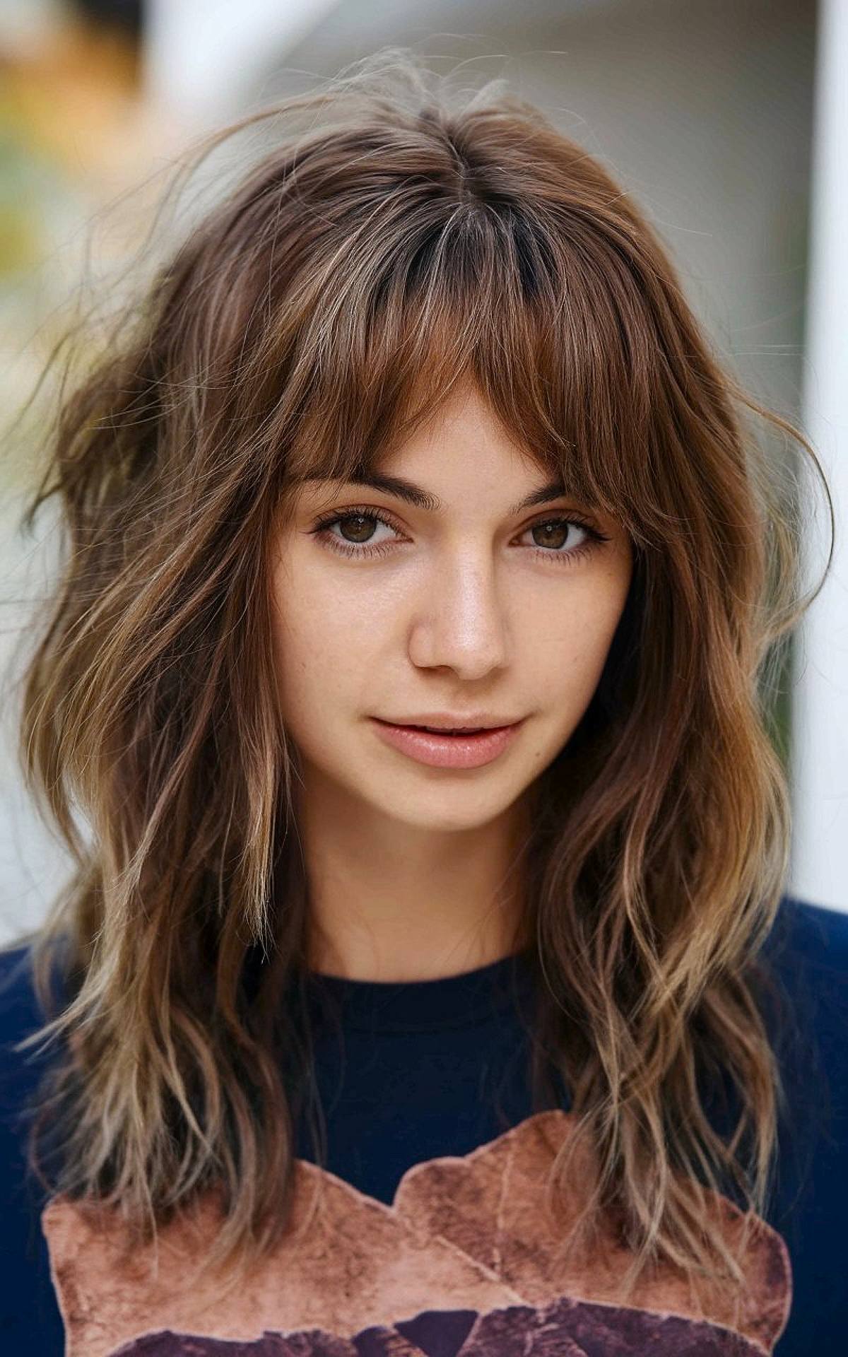 16 Medium-Length Haircuts with Bangs You’ll Be Obsessed in 2025