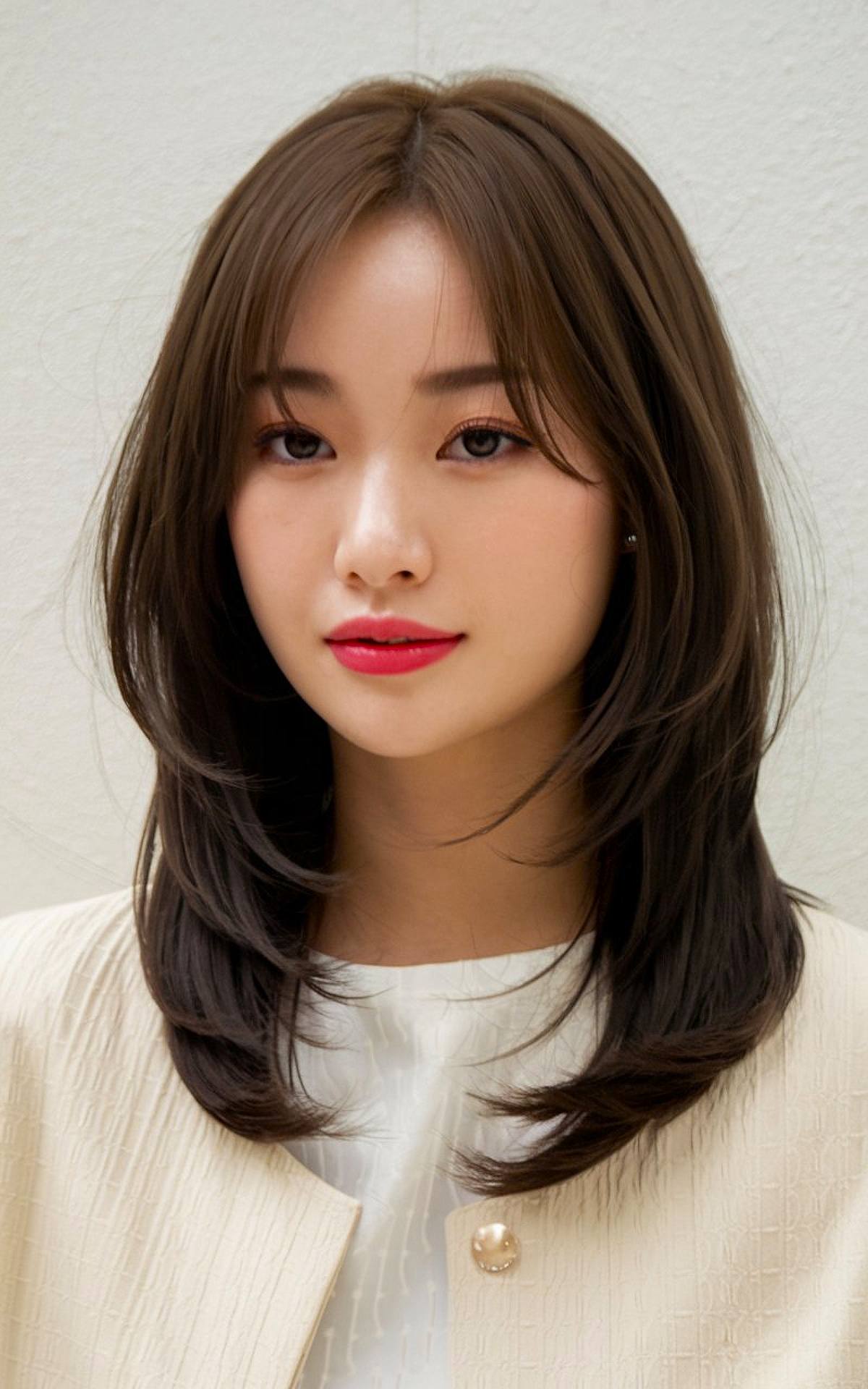 16 Medium-Length Haircuts with Bangs You’ll Be Obsessed in 2025