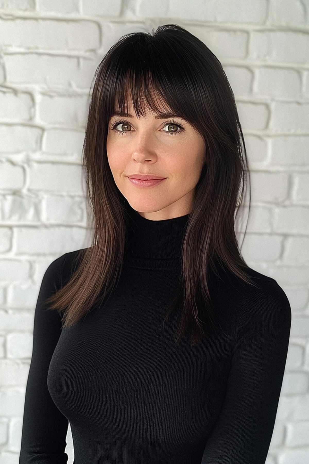 16 Medium-Length Haircuts with Bangs You’ll Be Obsessed in 2025