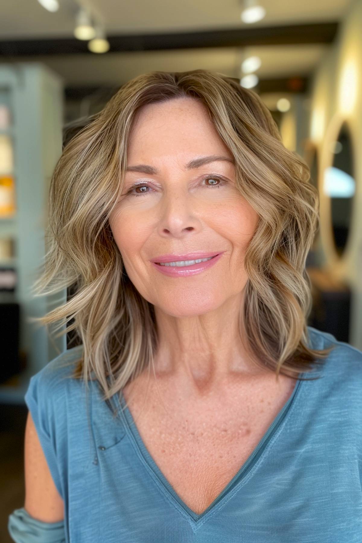 15+ Gorgeous Medium Shaggy Haircuts for Women Over 50 in 2025