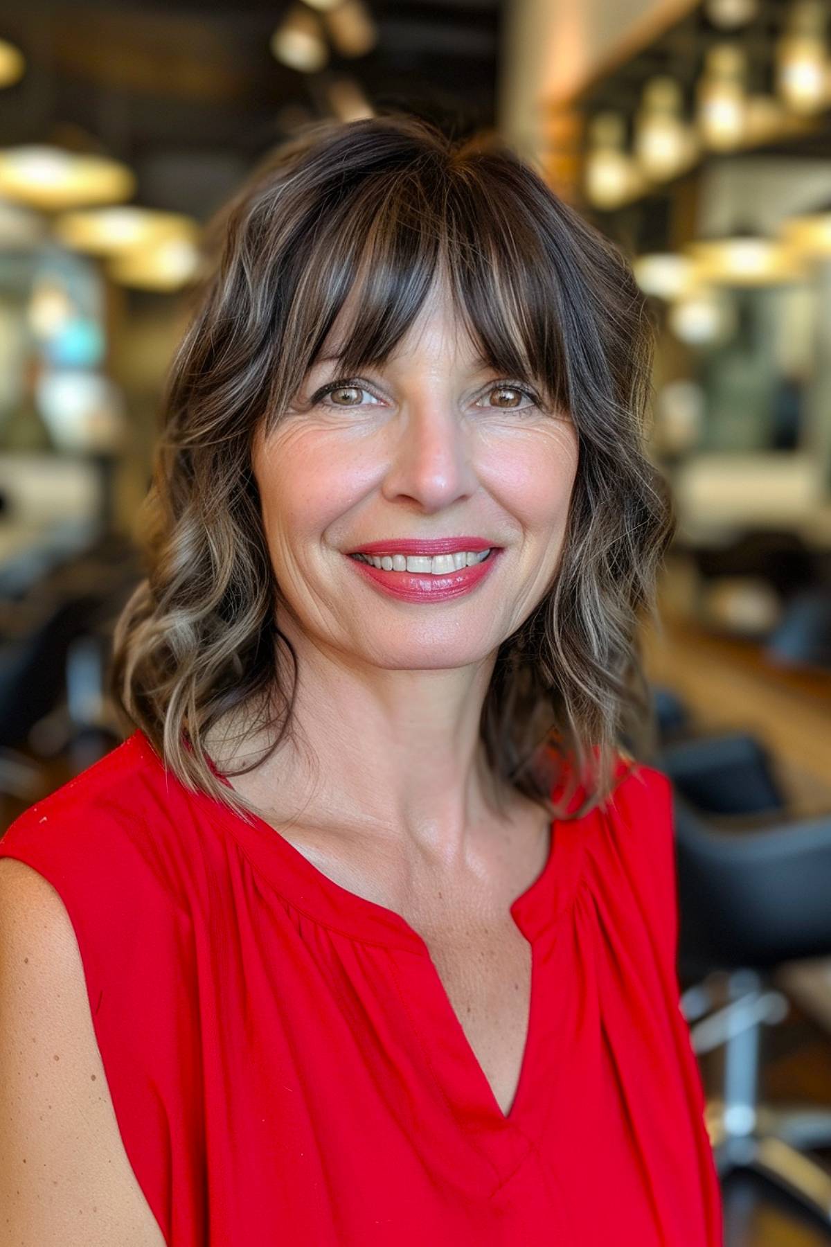 15+ Gorgeous Medium Shaggy Haircuts for Women Over 50 in 2025