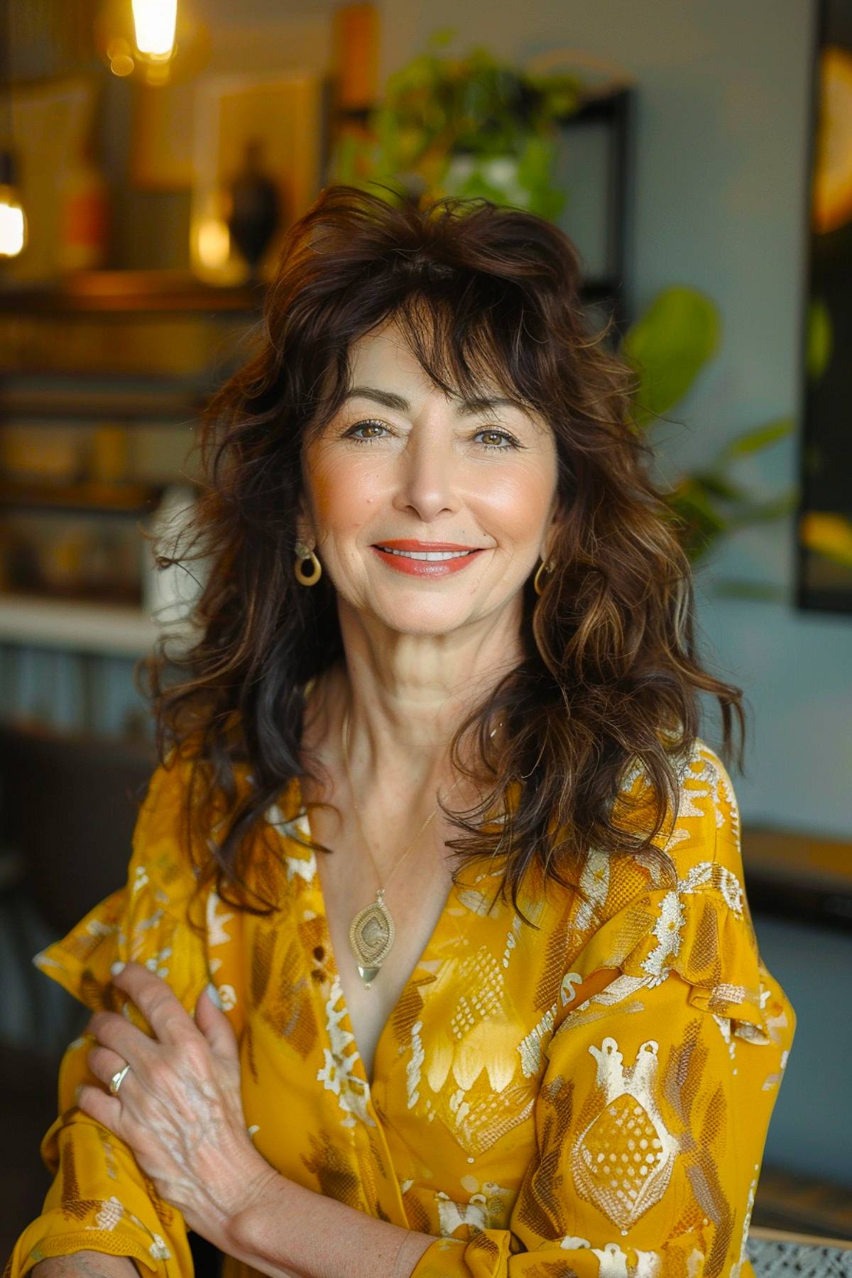 15+ Gorgeous Medium Shaggy Haircuts for Women Over 50 in 2025
