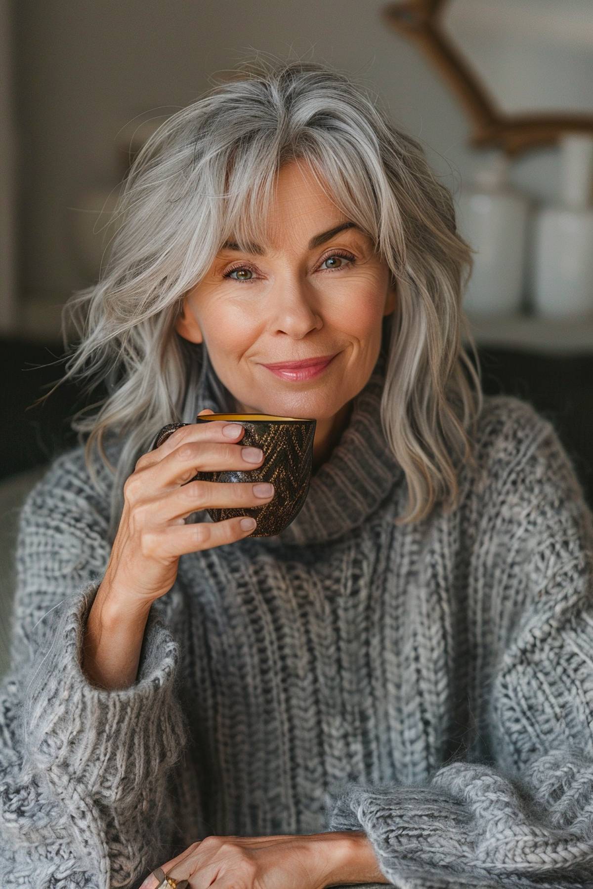 15+ Gorgeous Medium Shaggy Haircuts for Women Over 50 in 2025