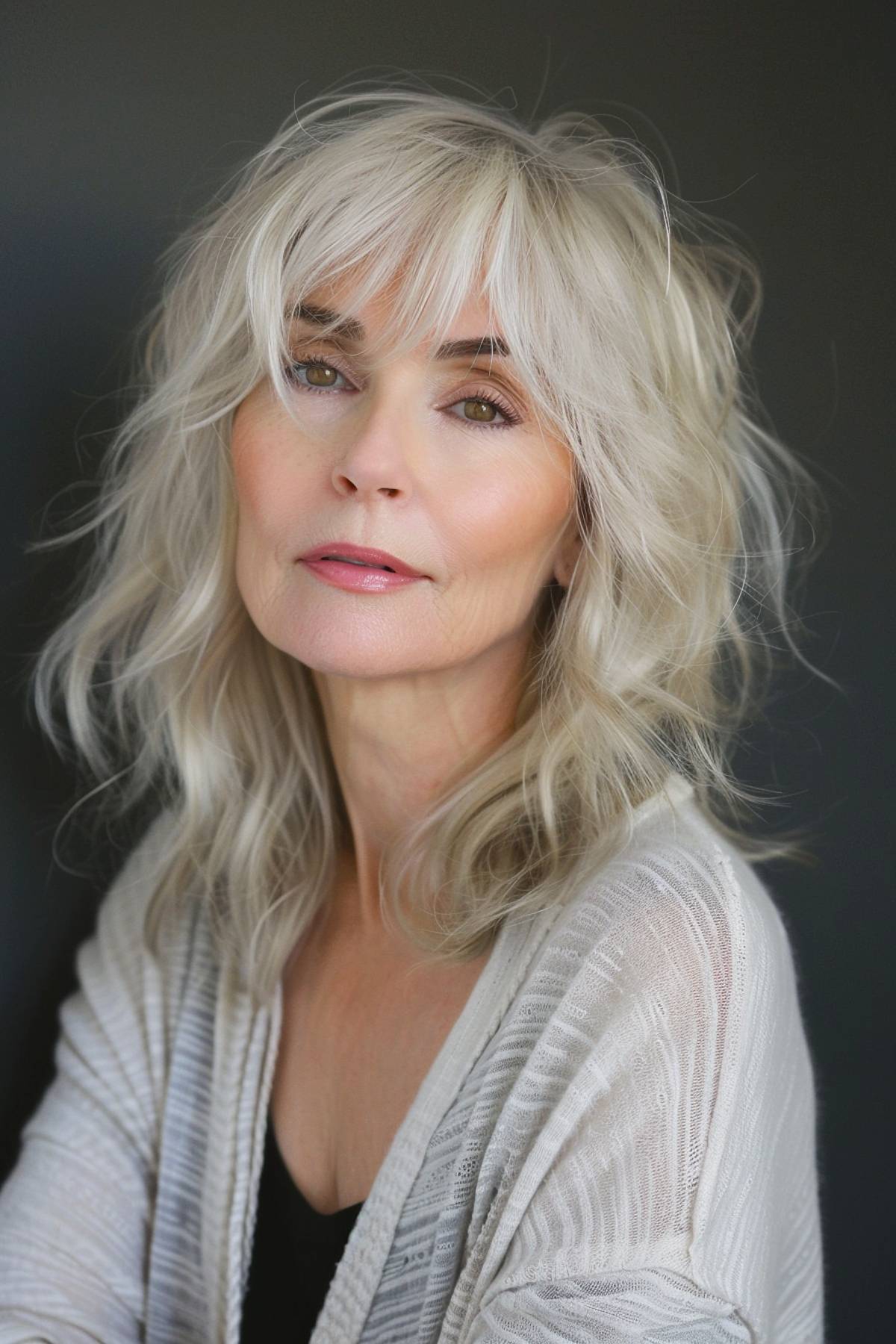 15+ Gorgeous Medium Shaggy Haircuts for Women Over 50 in 2025