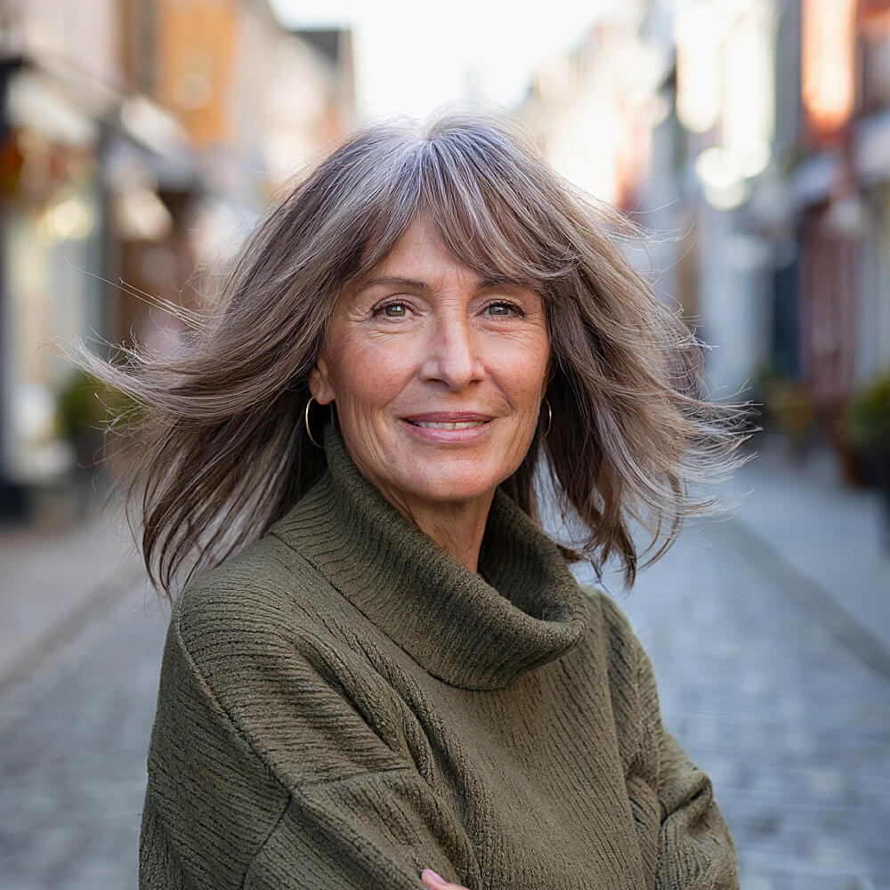 15+ Flattering Medium Shaggy Haircuts for Older Women in 2025
