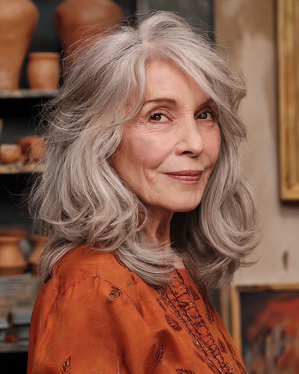 20+ Youthful Medium Shag Styles Women 70+ Are Loving in 2025