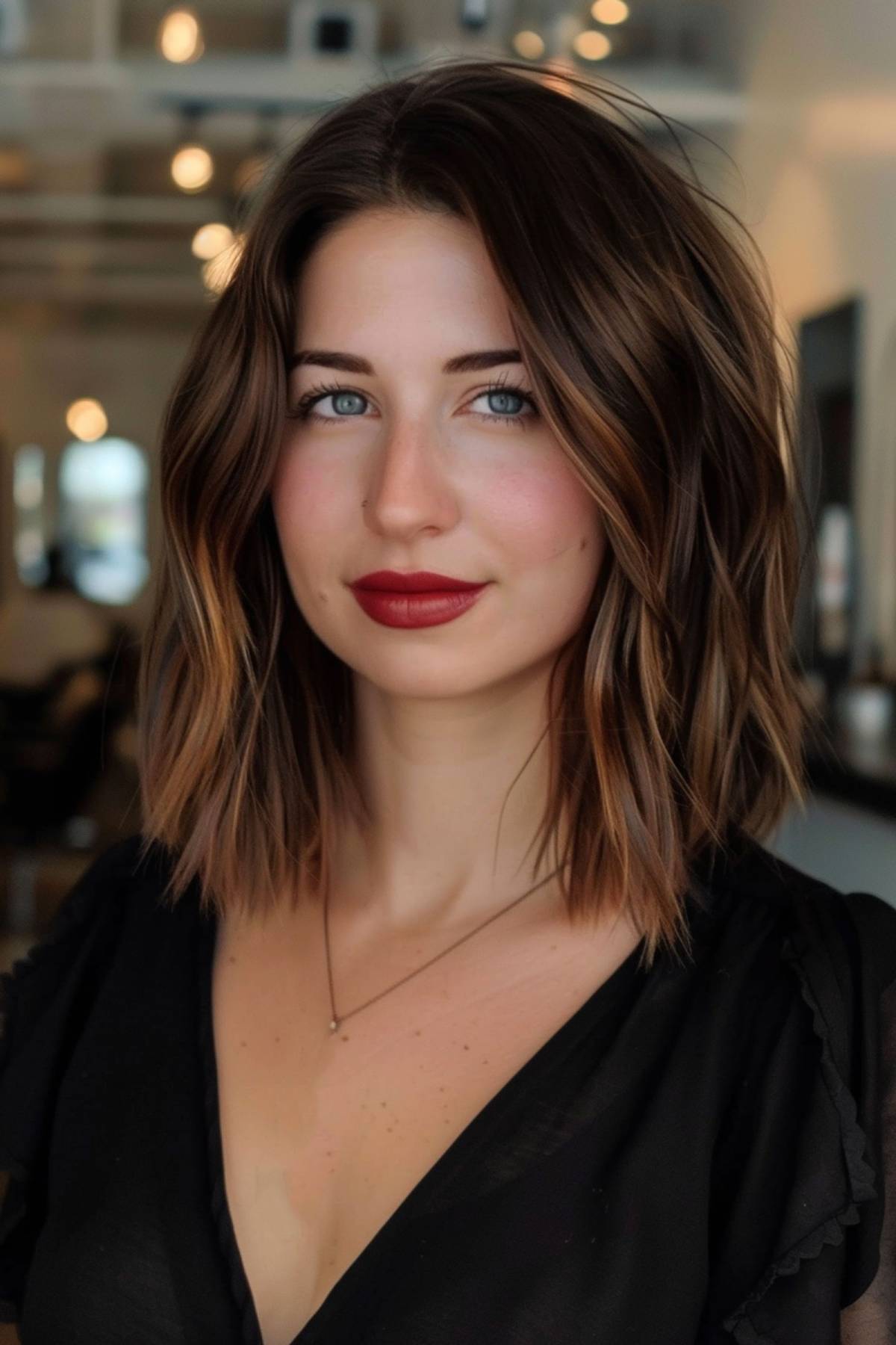 90 Best Medium-Length Hairstyles for Thick Hair to Feel Lighter