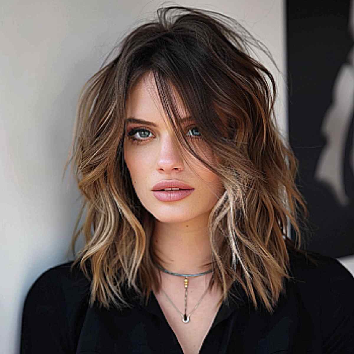 53 Perfect Medium-Length Hairstyles for Square Faces in 2025