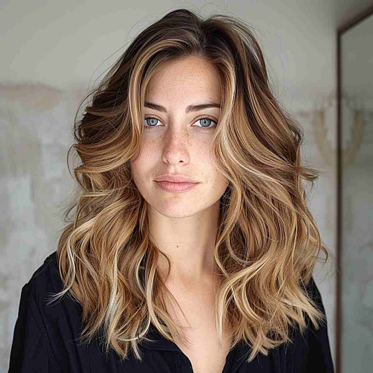 53 Perfect Medium-Length Hairstyles for Square Faces in 2025