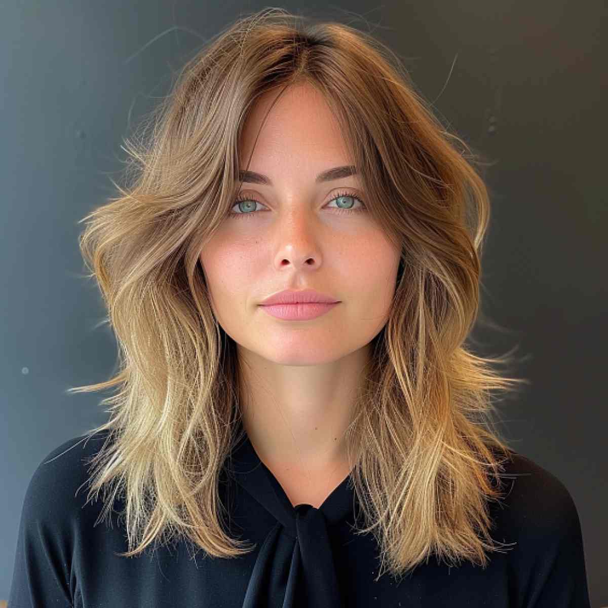 53 Perfect Medium-Length Hairstyles for Square Faces in 2025