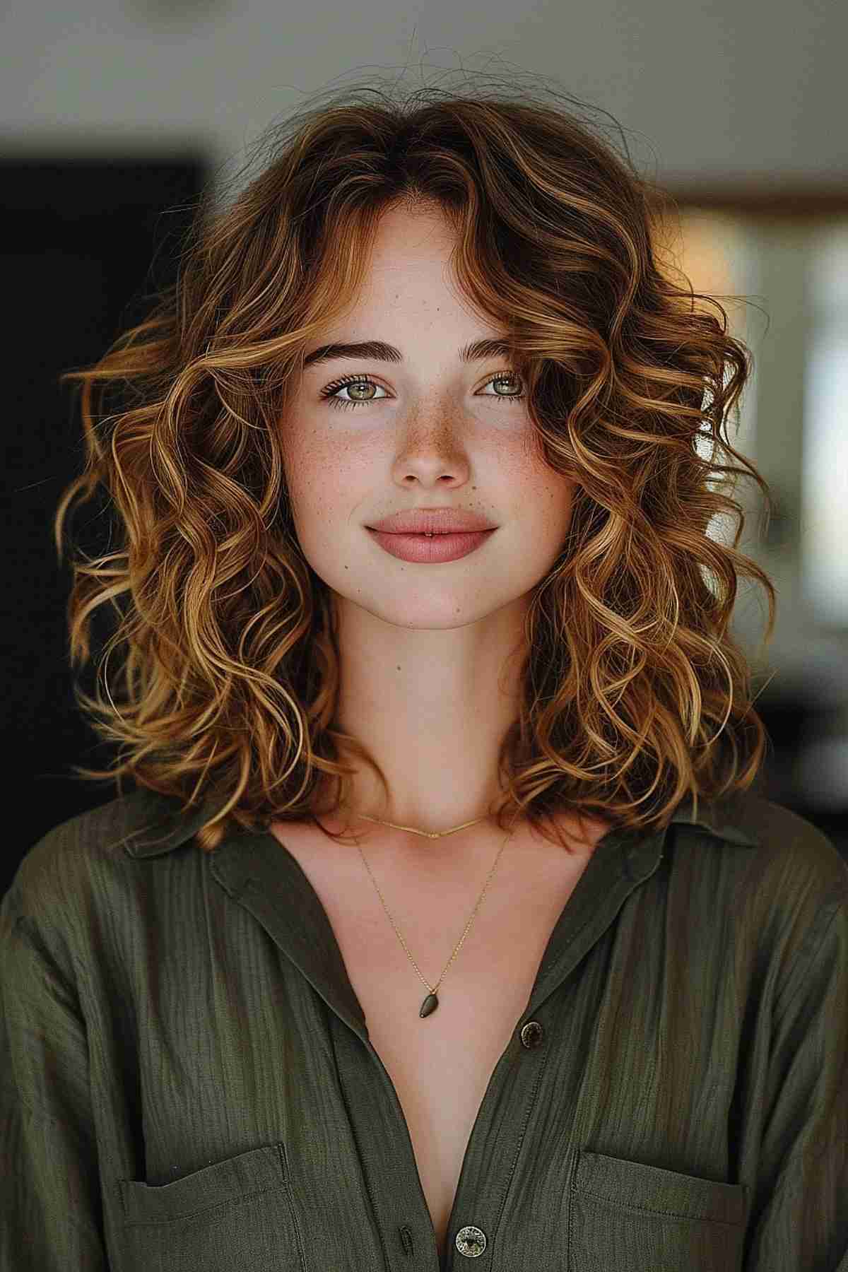 53 Perfect Medium-Length Hairstyles for Square Faces in 2025