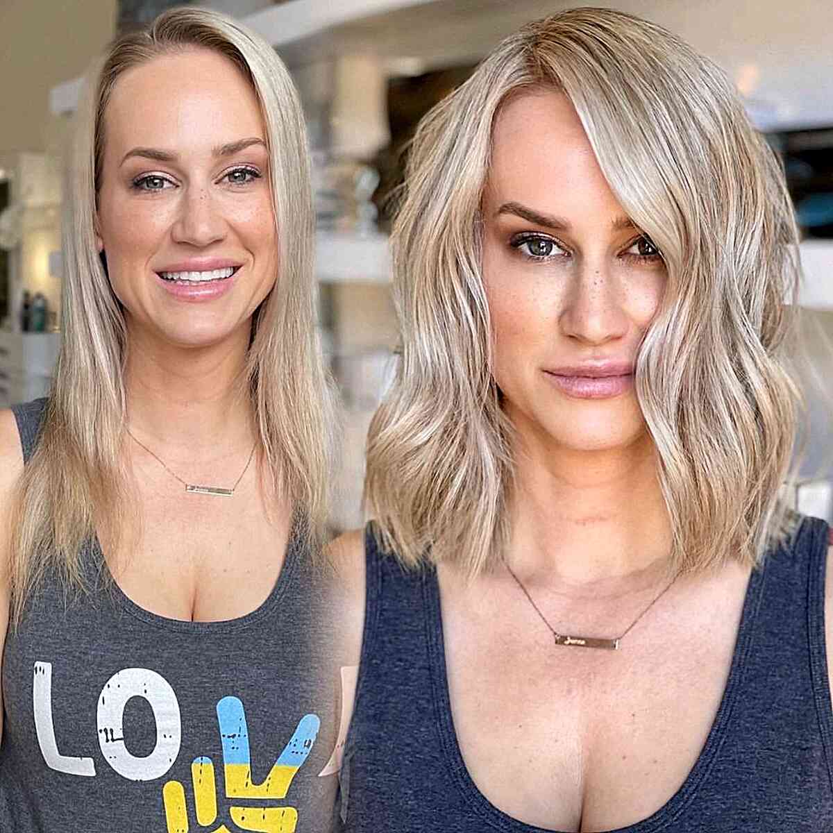 53 Perfect Medium-Length Hairstyles for Square Faces in 2025