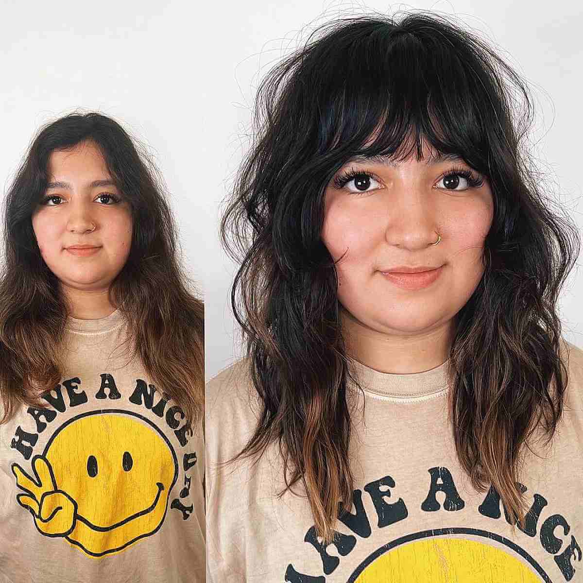 45 Flattering Medium Hairstyles for Round Faces in 2025