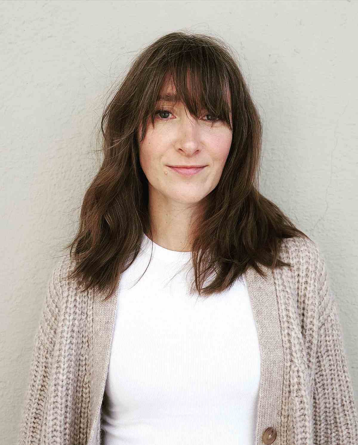 63 Best Medium-Length Hair with Bangs for An Instant Makeover