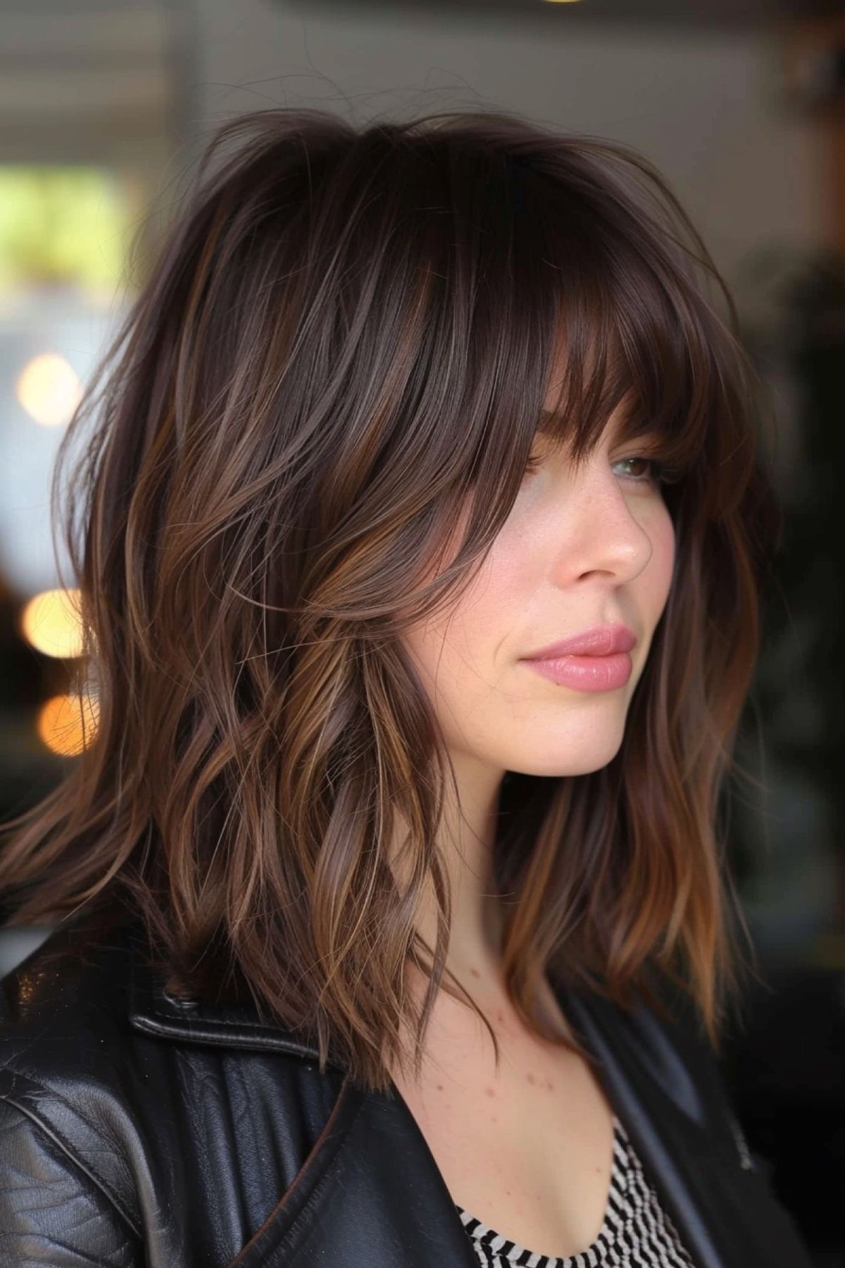 63 Best Medium-Length Hair with Bangs for An Instant Makeover