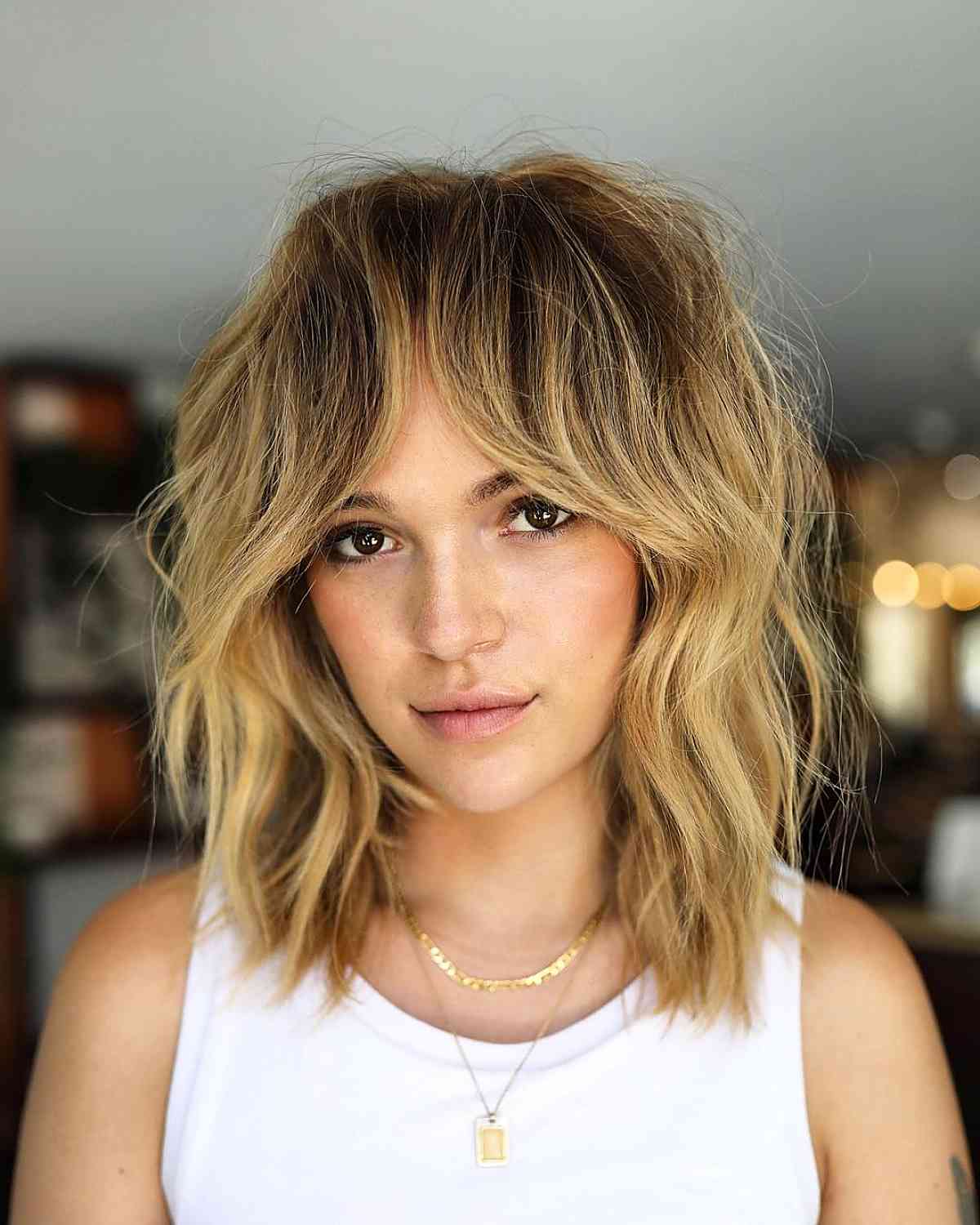 63 Best Medium-Length Hair with Bangs for An Instant Makeover