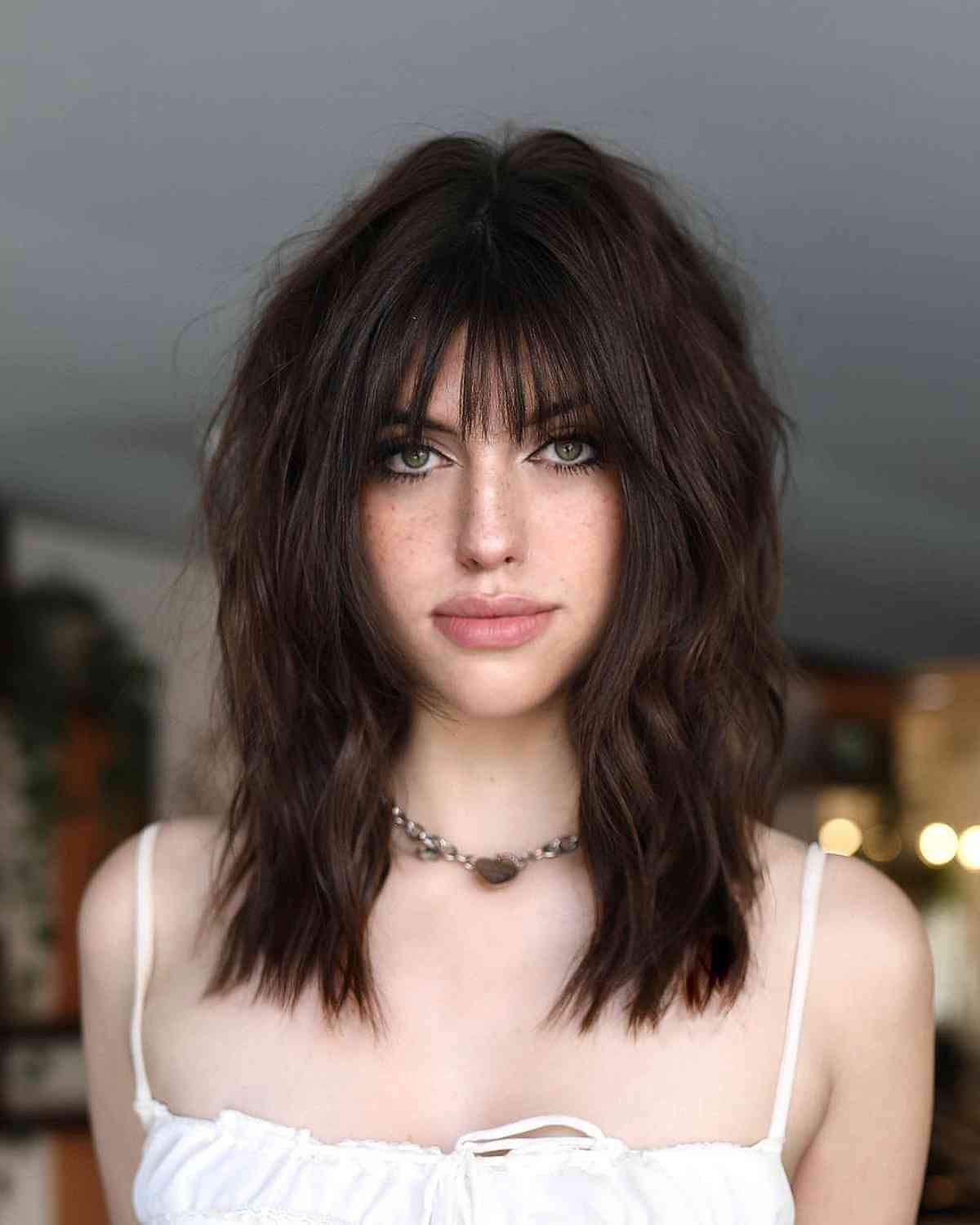 63 Best Medium-Length Hair with Bangs for An Instant Makeover