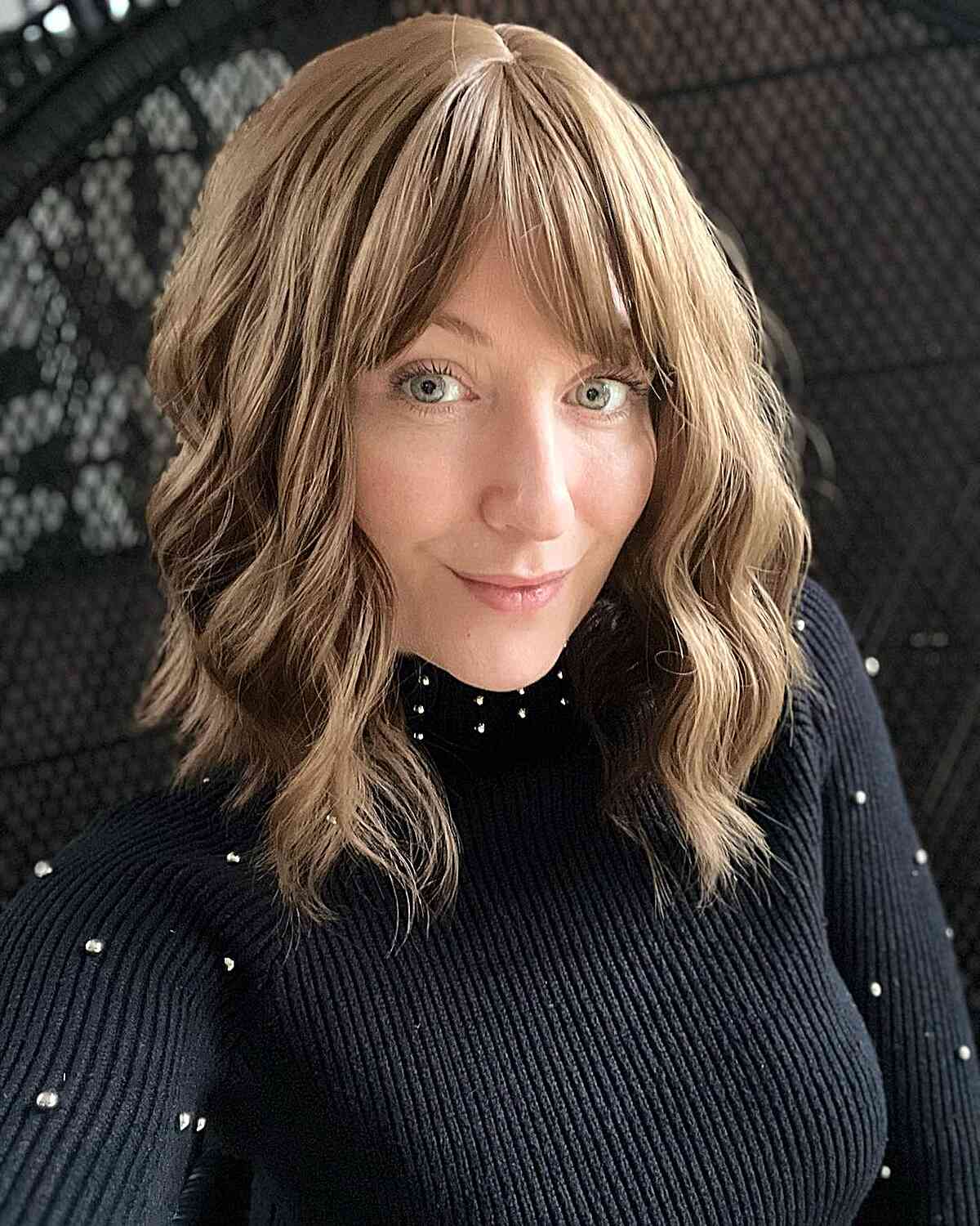 63 Best Medium-Length Hair with Bangs for An Instant Makeover