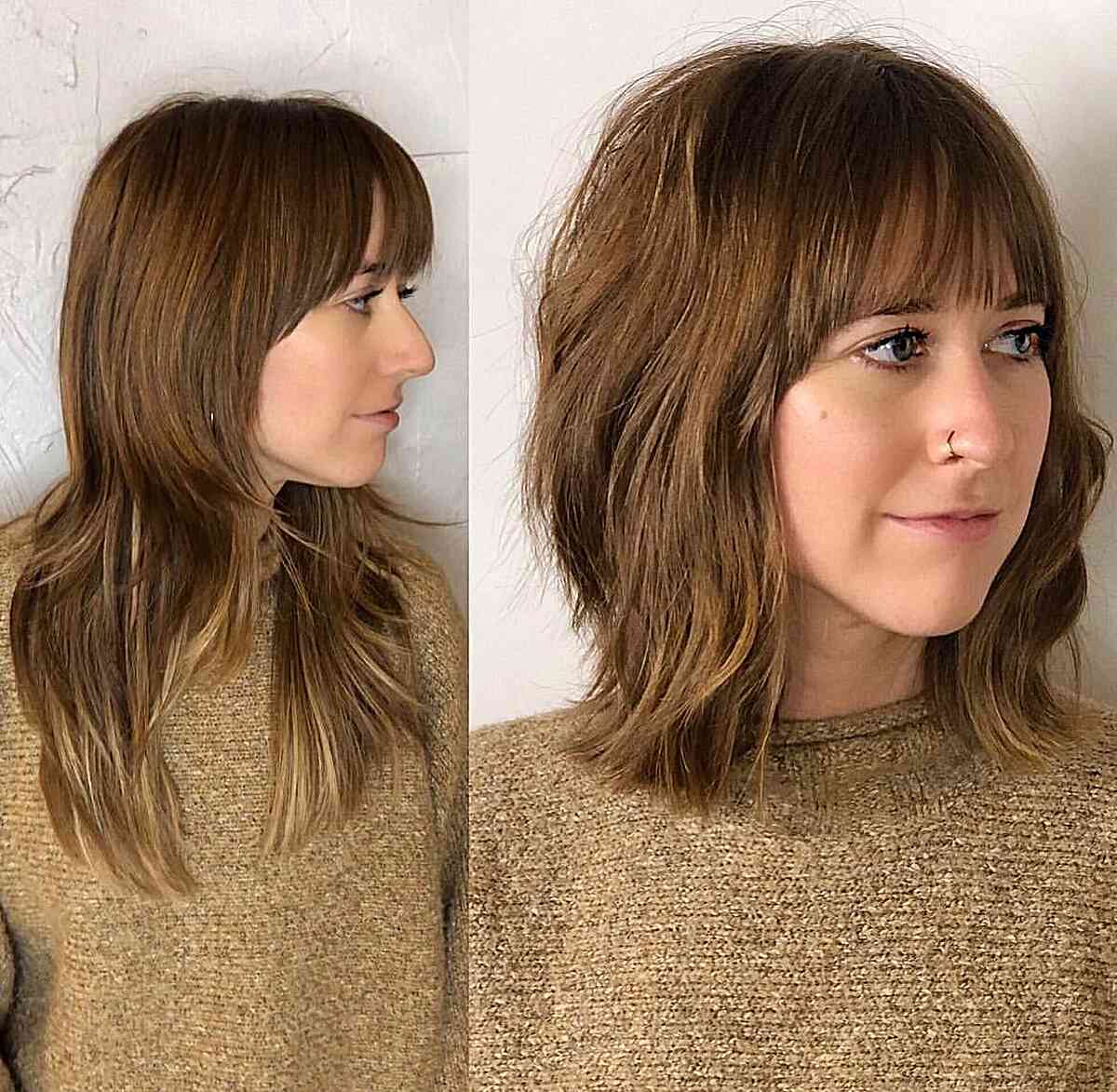 100+ Cute & Easy Shoulder-Length Haircuts for 2025