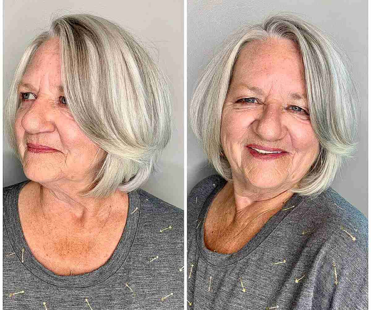 38 Gorgeous Short Hairstyles for Women In Their 60s with Grey Hair
