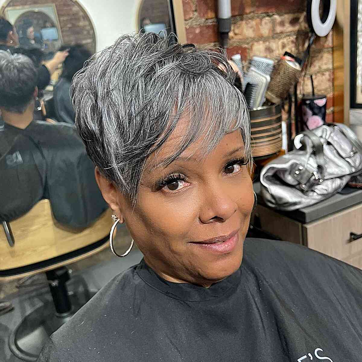 20 Youthful Short Natural Haircuts for Black Women Over 50