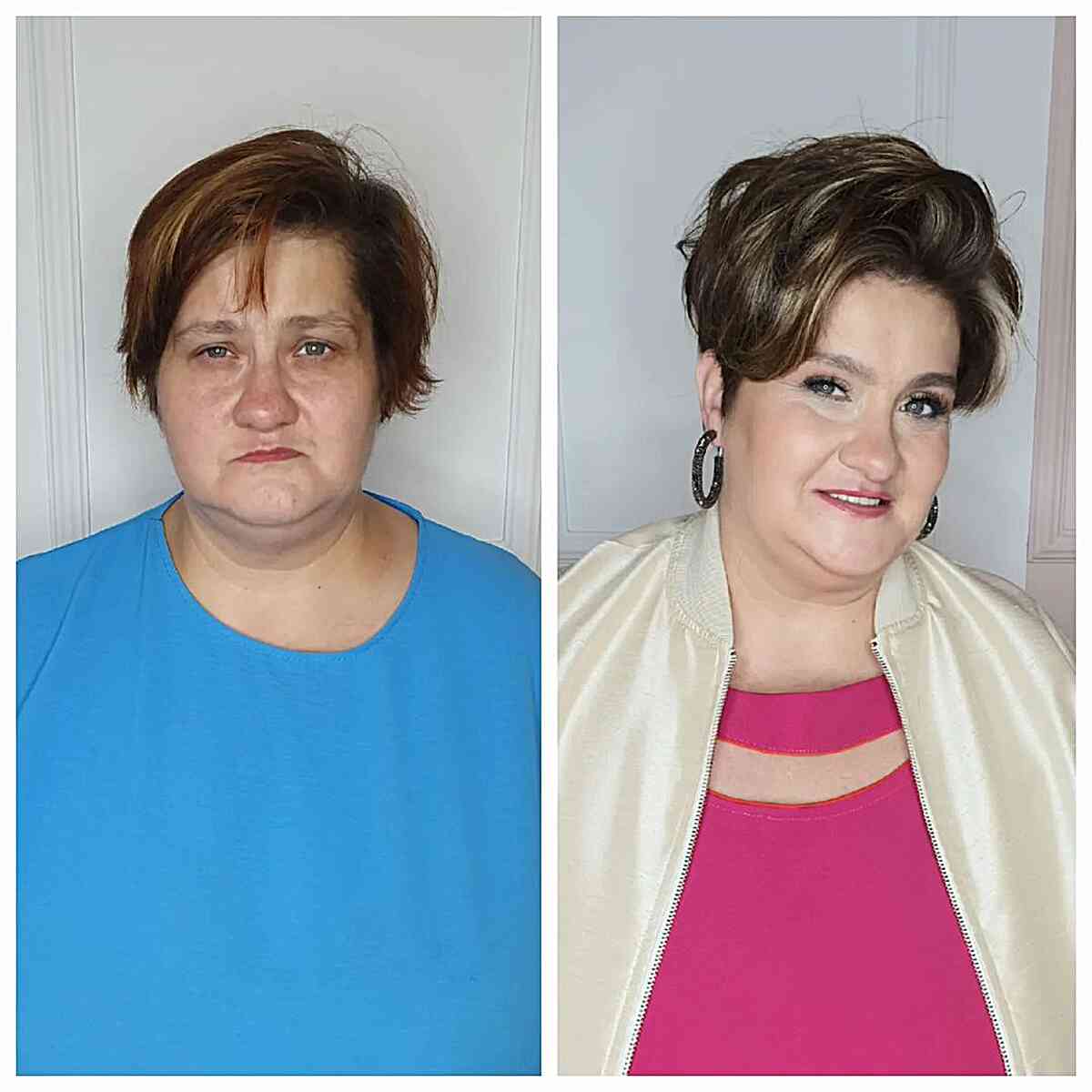 29 Slimming Short Hairstyles for Women Over 50 with Round Faces