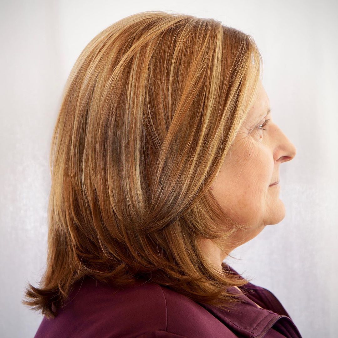 29 Slimming Short Hairstyles for Women Over 50 with Round Faces