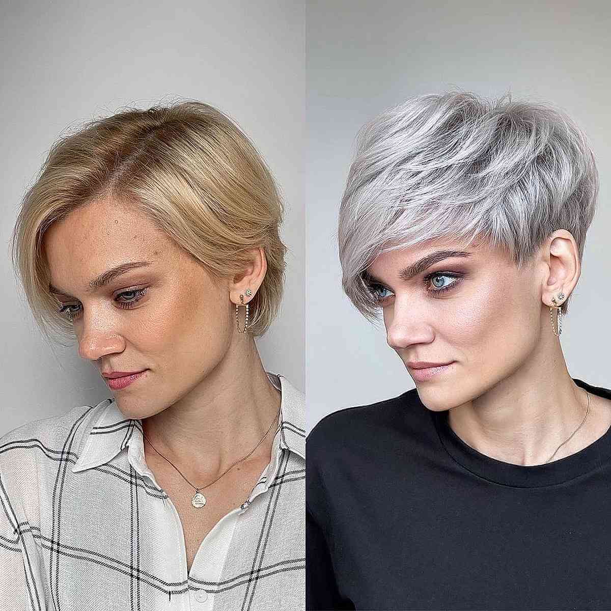 23 Prettiest Platinum Pixie Cuts for Cooler Blonde Crop