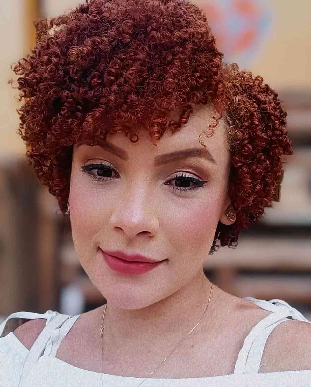 47 Best Short Curly Hair with Bangs to Try This Year