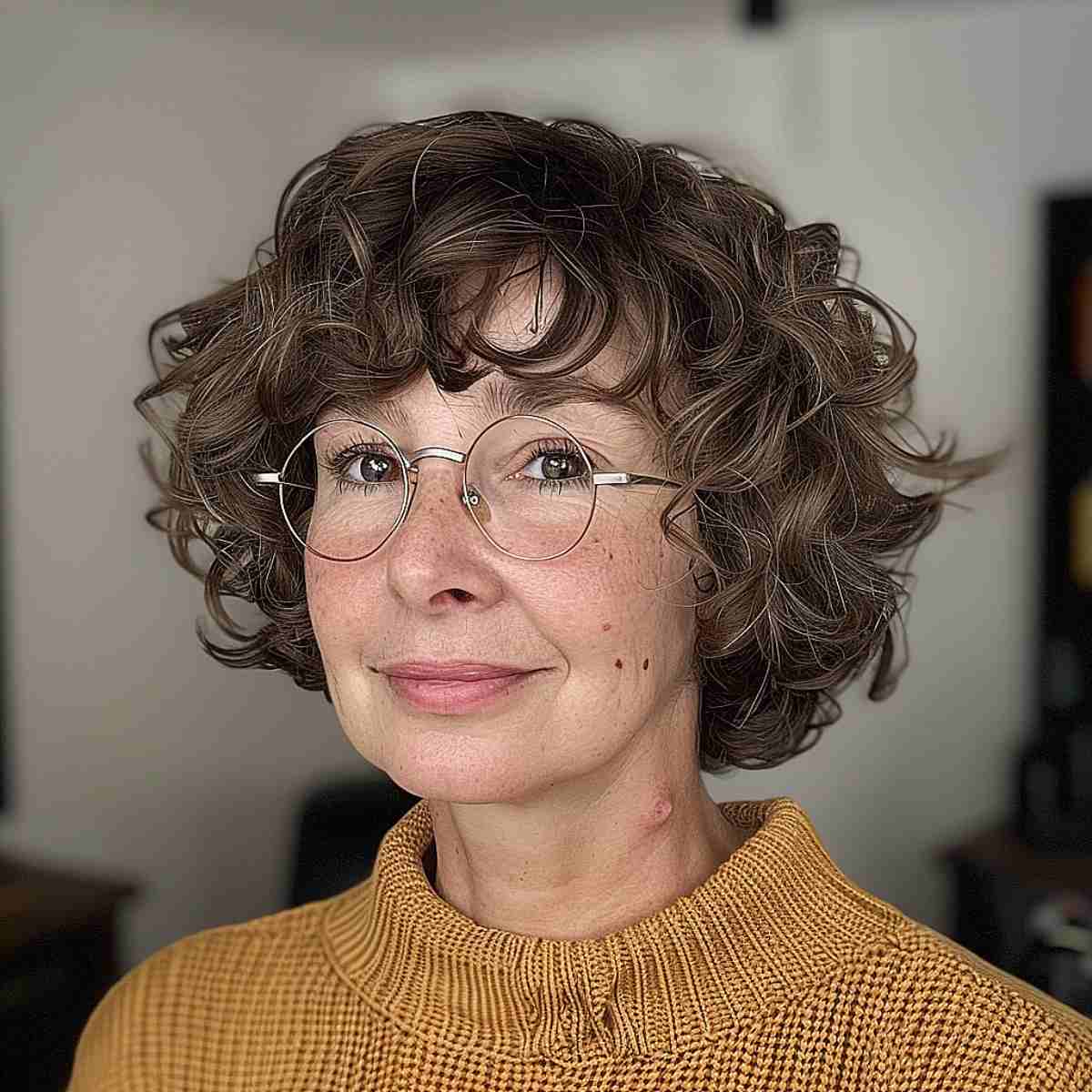 47 Best Short Curly Hair with Bangs to Try This Year