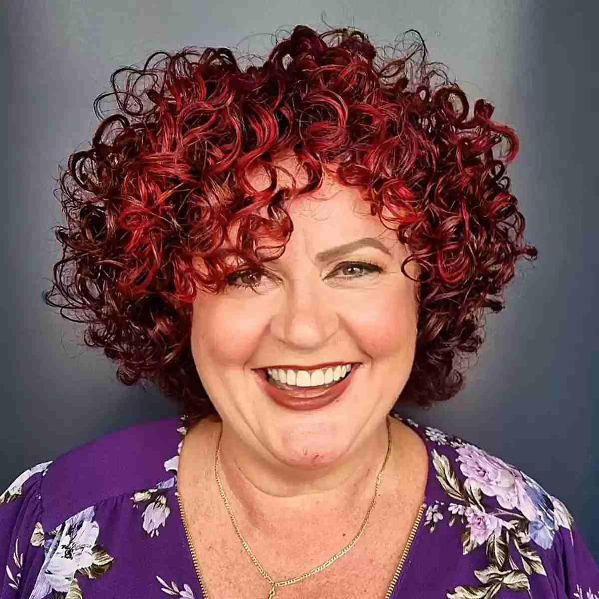 47 Best Short Curly Hair with Bangs to Try This Year