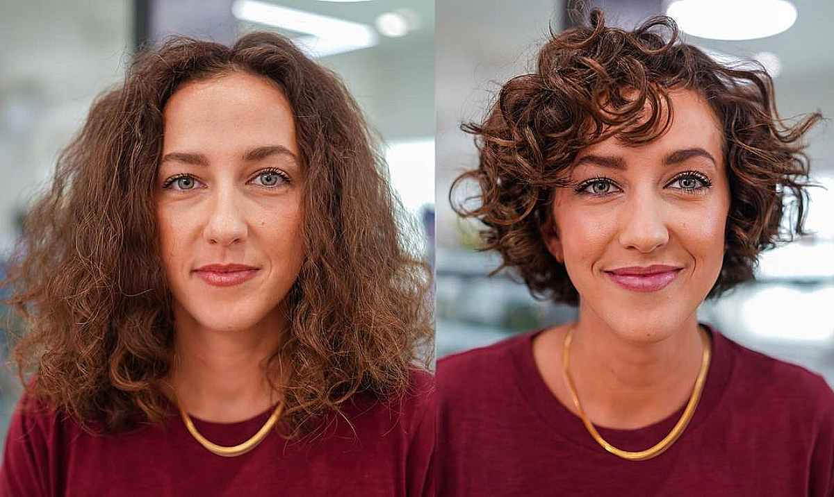 47 Best Short Curly Hair with Bangs to Try This Year