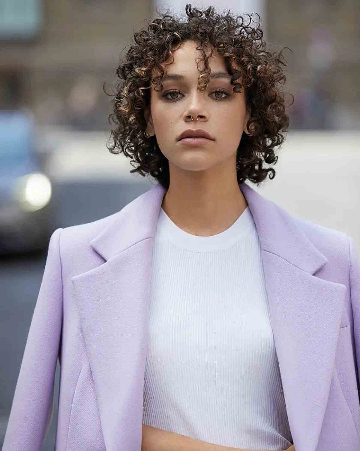 47 Best Short Curly Hair with Bangs to Try This Year