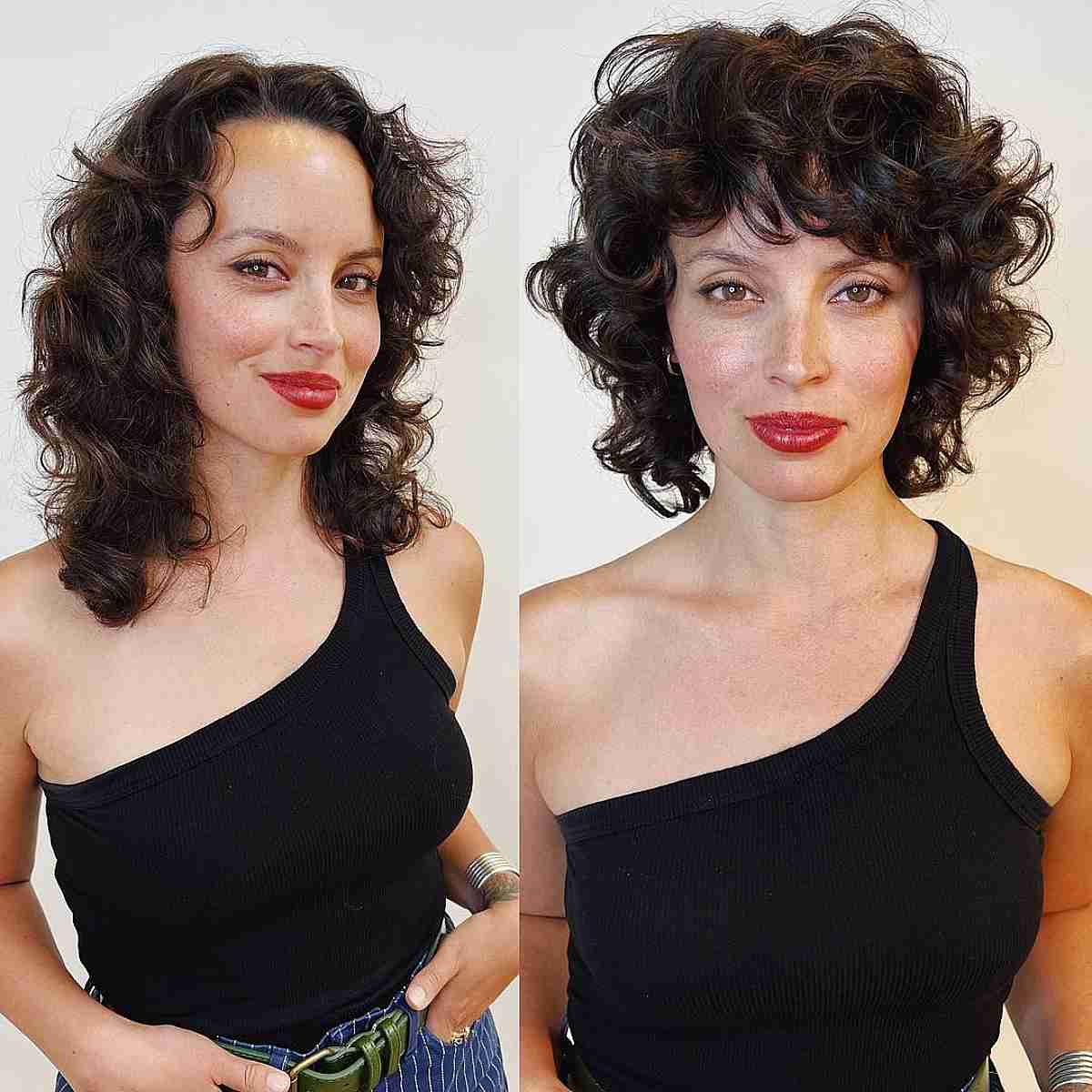 47 Best Short Curly Hair with Bangs to Try This Year
