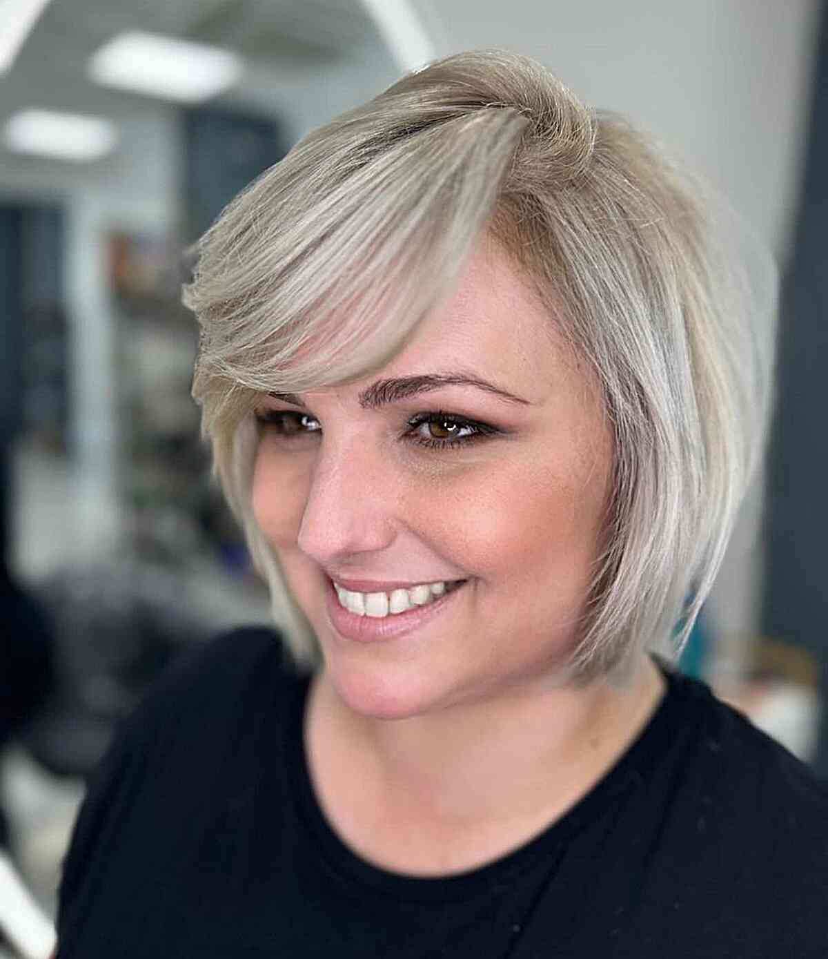 28 Best Short Hair with Side Bangs Women Are Getting Right Now