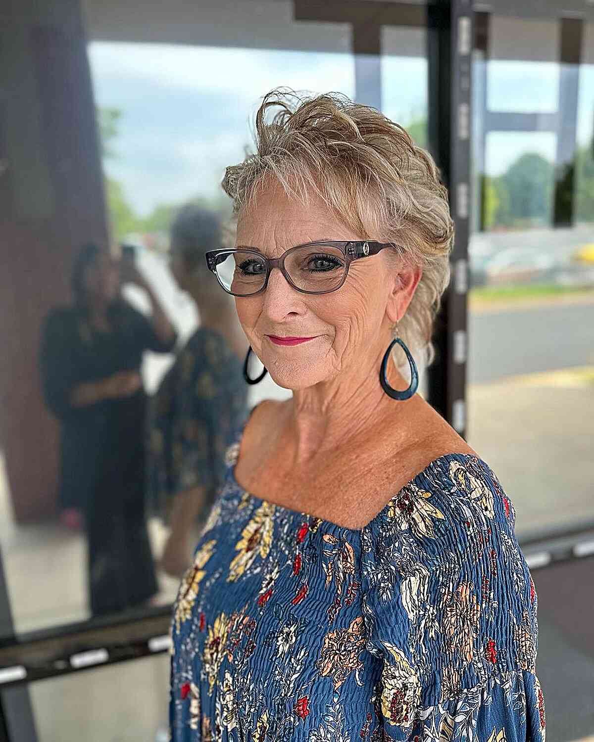 35 Perfectly-Flattering Short Hairstyles for Women Over 60 with Glasses