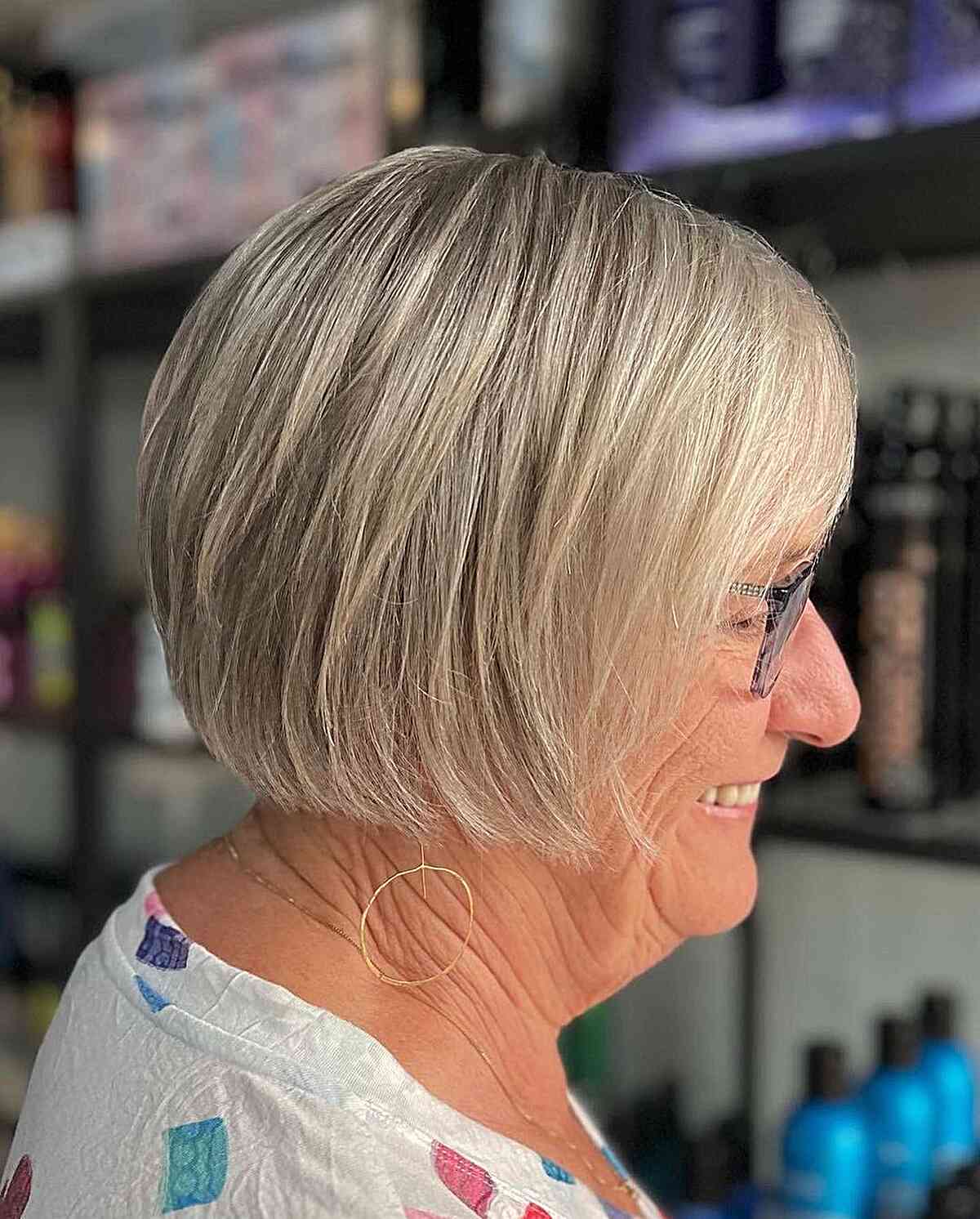 35 Perfectly-Flattering Short Hairstyles for Women Over 60 with Glasses