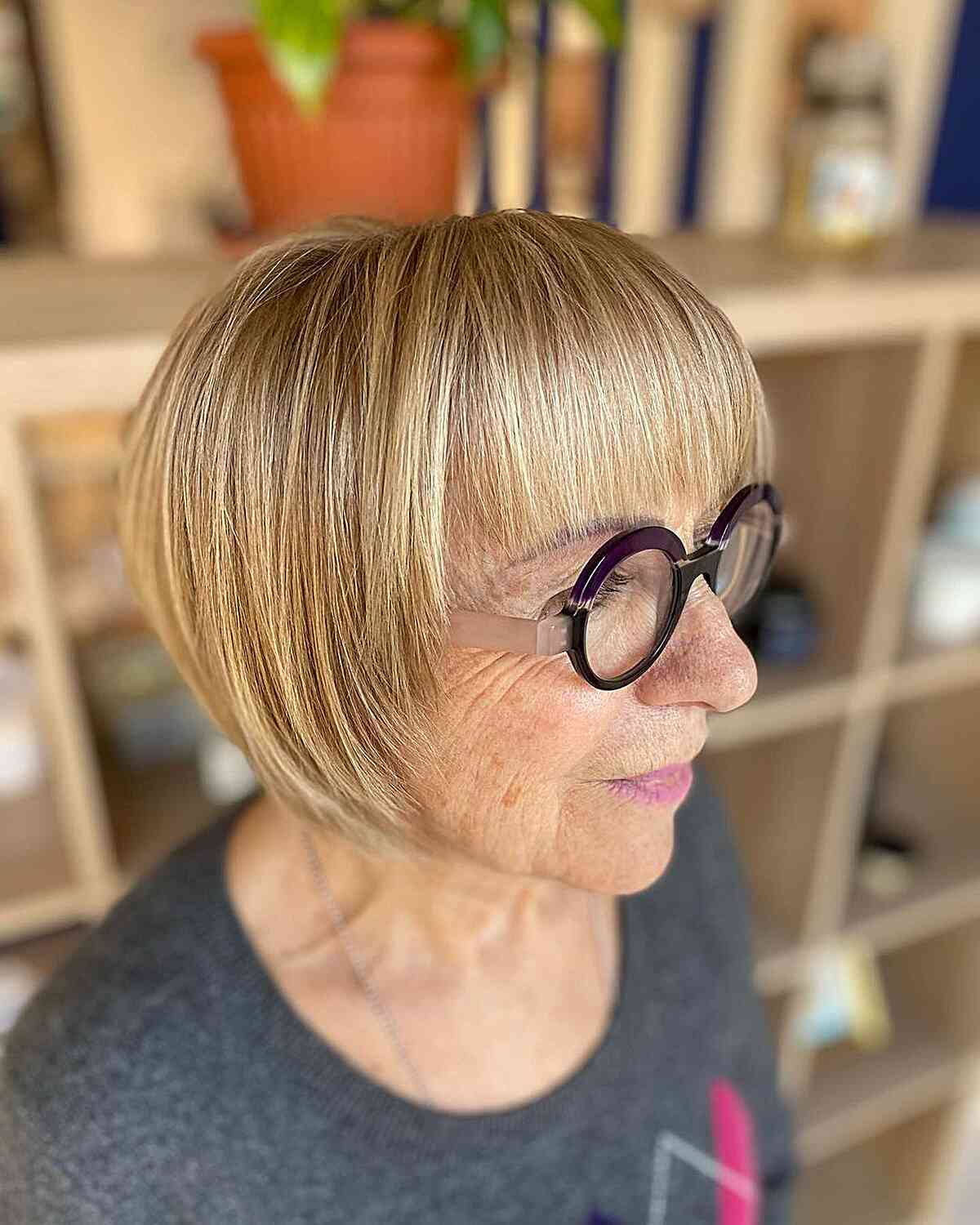 35 Perfectly-Flattering Short Hairstyles for Women Over 60 with Glasses