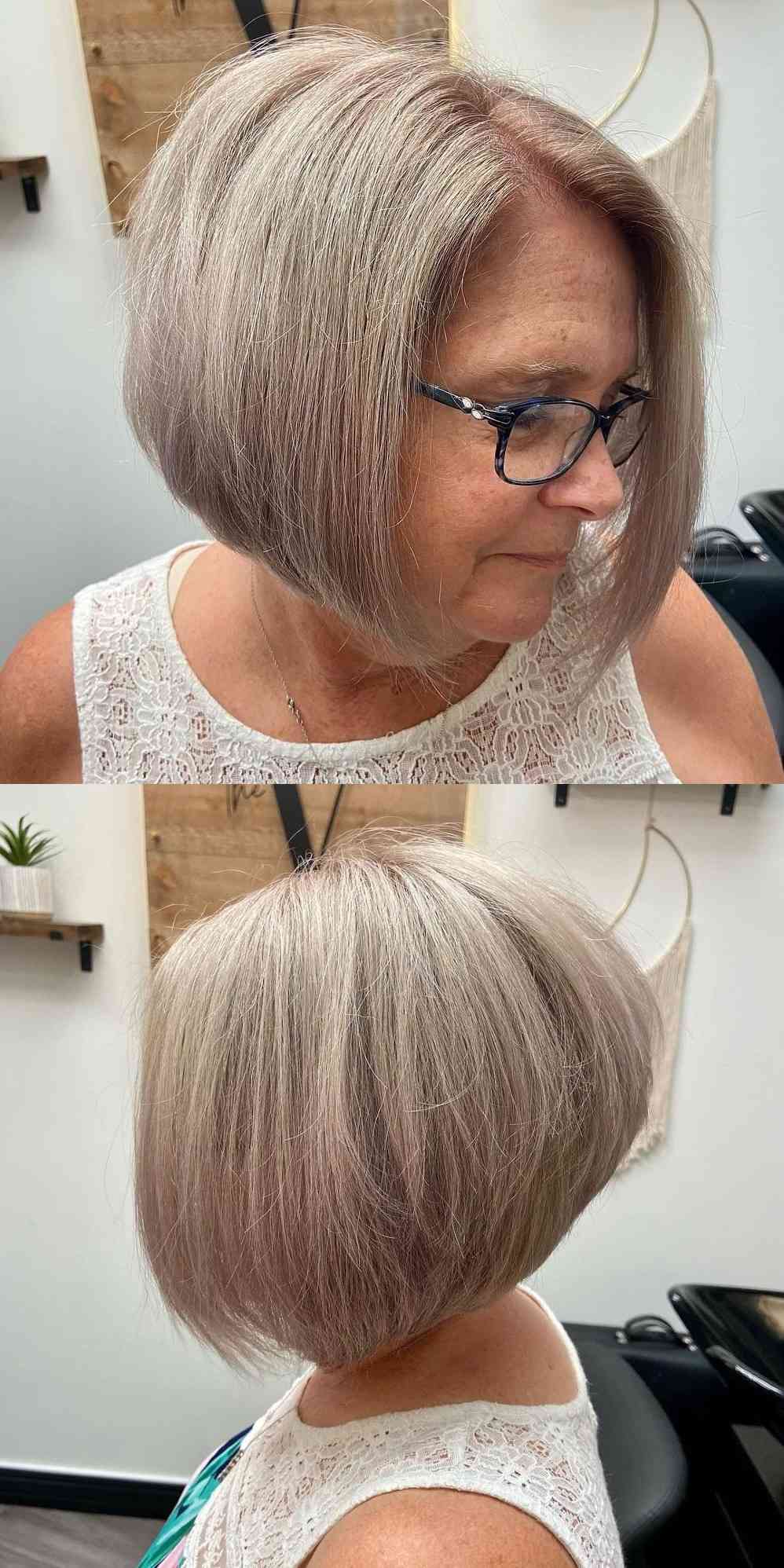 35 Perfectly-Flattering Short Hairstyles for Women Over 60 with Glasses