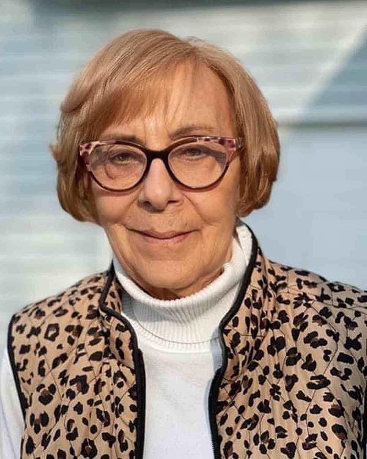 35 Perfectly-Flattering Short Hairstyles for Women Over 60 with Glasses